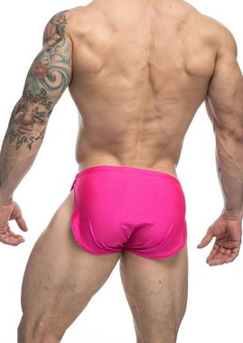 Justin + Simon Slip Runnig Shorts Badeshorts- pink (1-St) glänzend