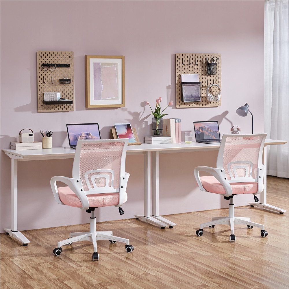 Yaheetech Bürostuhl Höhenverstellbarer Drehstuhl mit Schaukelfunktion, ergo günstig online kaufen