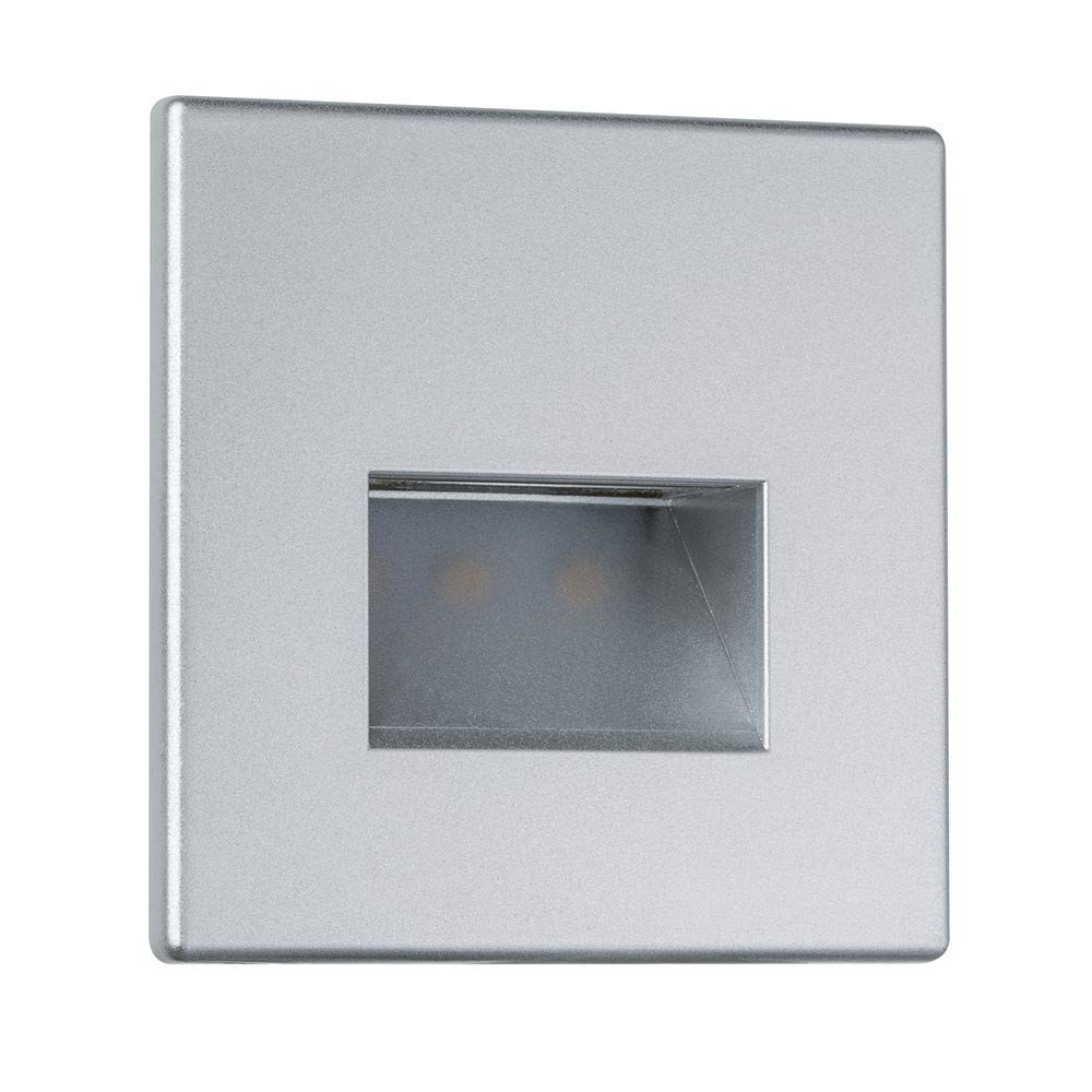 Licht-Trend Einbauleuchte LED Wandeinbauleuchte Box 8 x 8cm 116lm Alu Aluminium, Warmweiß