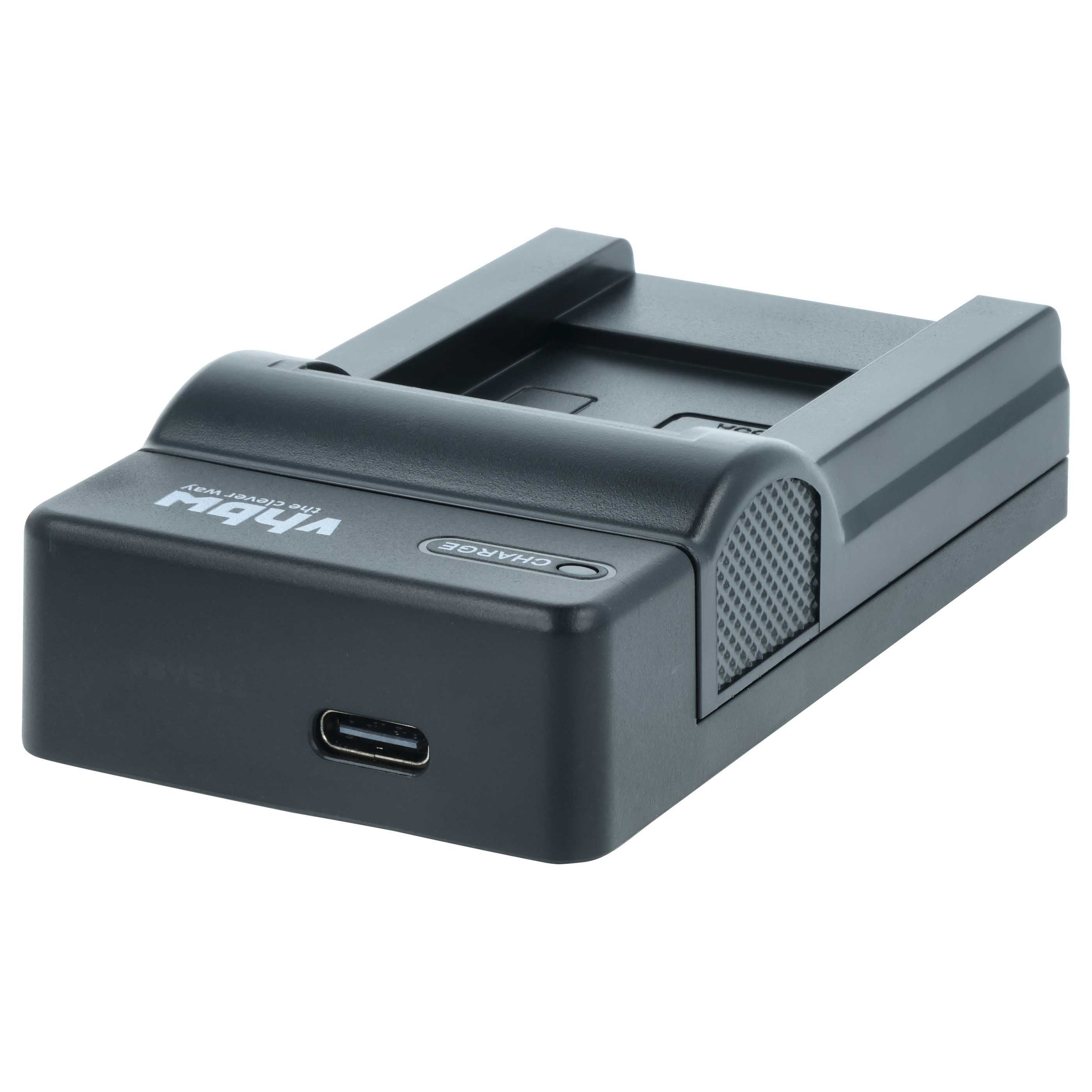 vhbw passend für Samsung L20, MV800, ES91, ES90, ES80, ES78, PL170, PL120, Kamera-Ladegerät (Ladestation zum Laden eines Akkus an jeder USB-Buchse z.B. am PC) – Bild 2 von 5