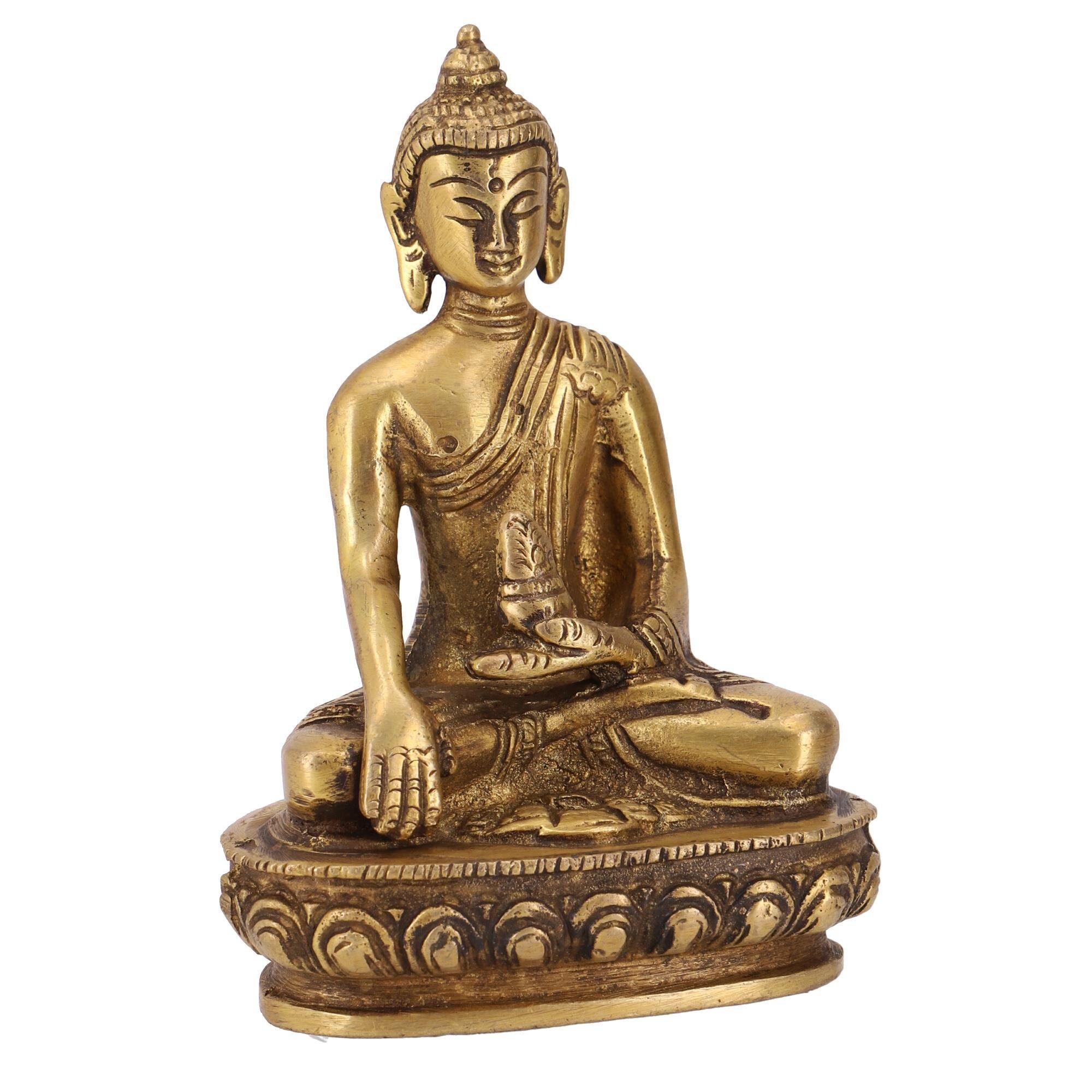 Buddhafigur Buddha Buddha Akshobaya aus Statue 11.. Guru-Shop Messing