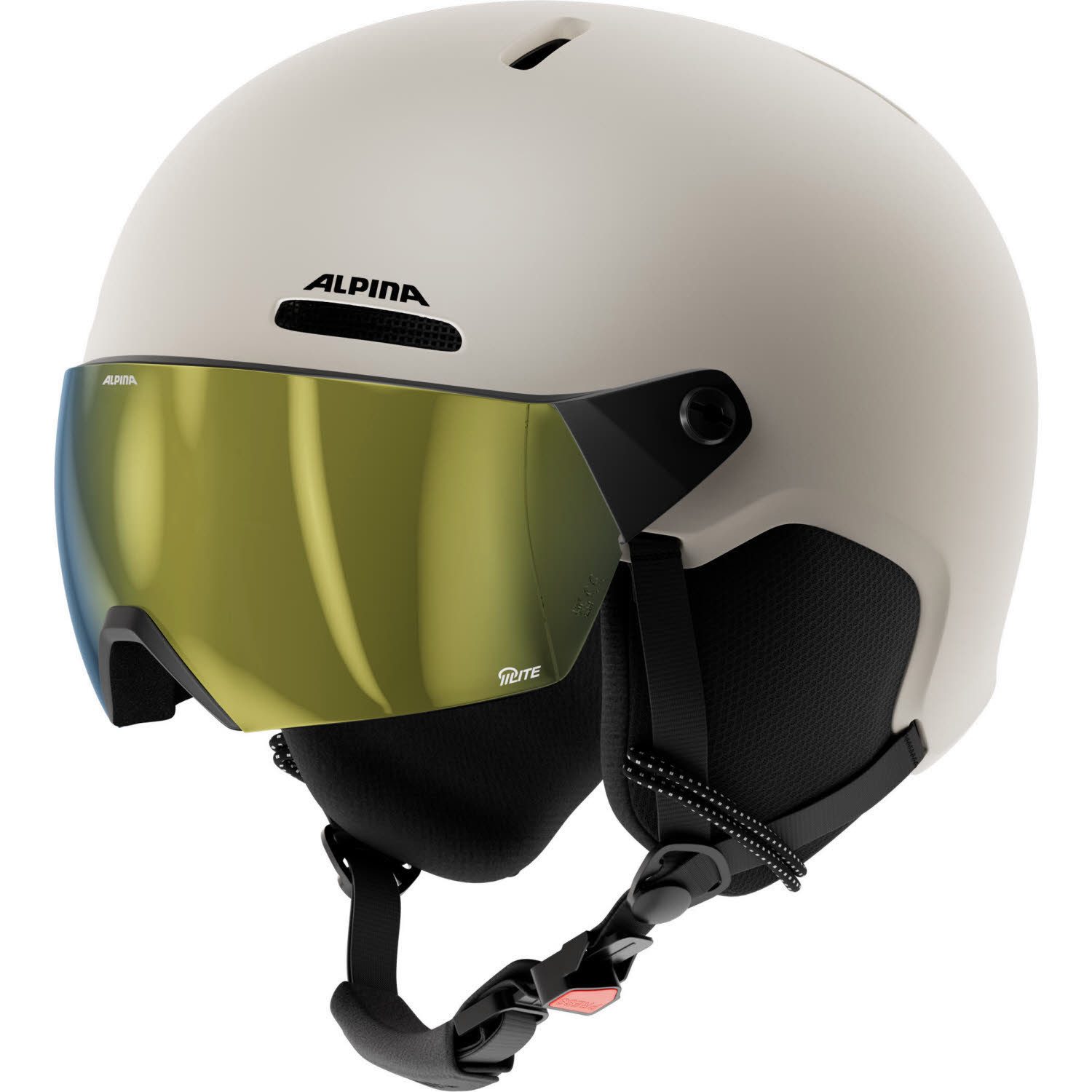 Alpina Skihelm ZUPO 2 VISOR Q-LITE sand matt