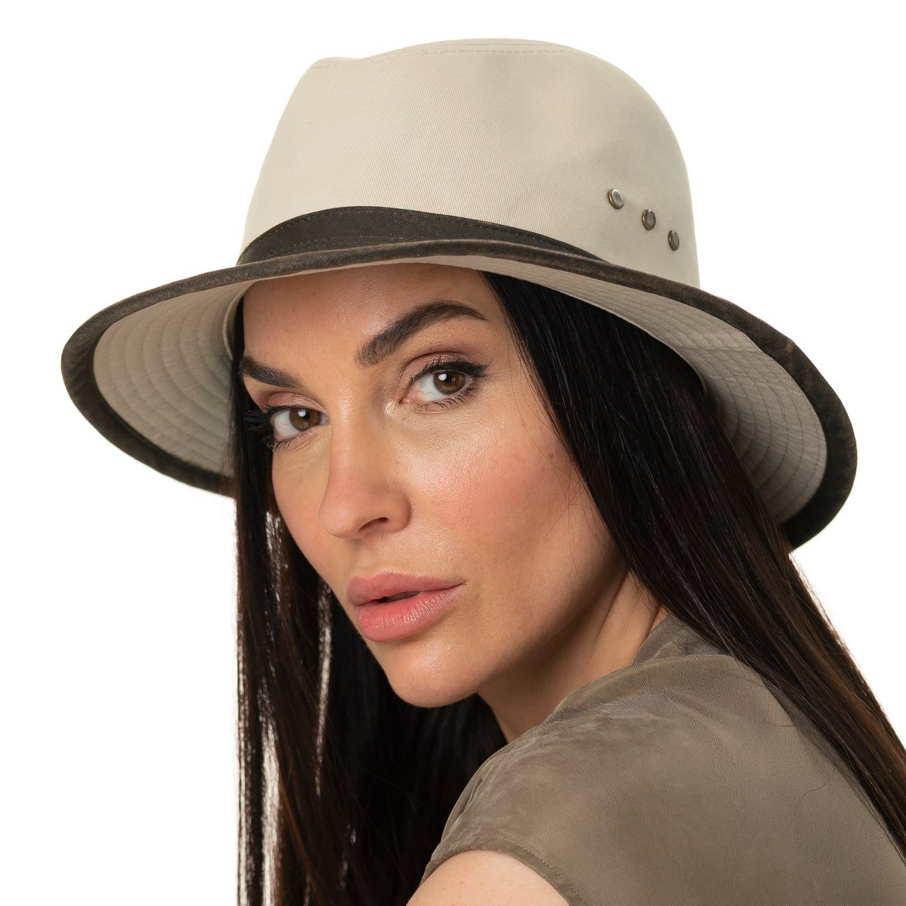 Stetson Sonnenhut (1-St) Traveller mit Lederband
