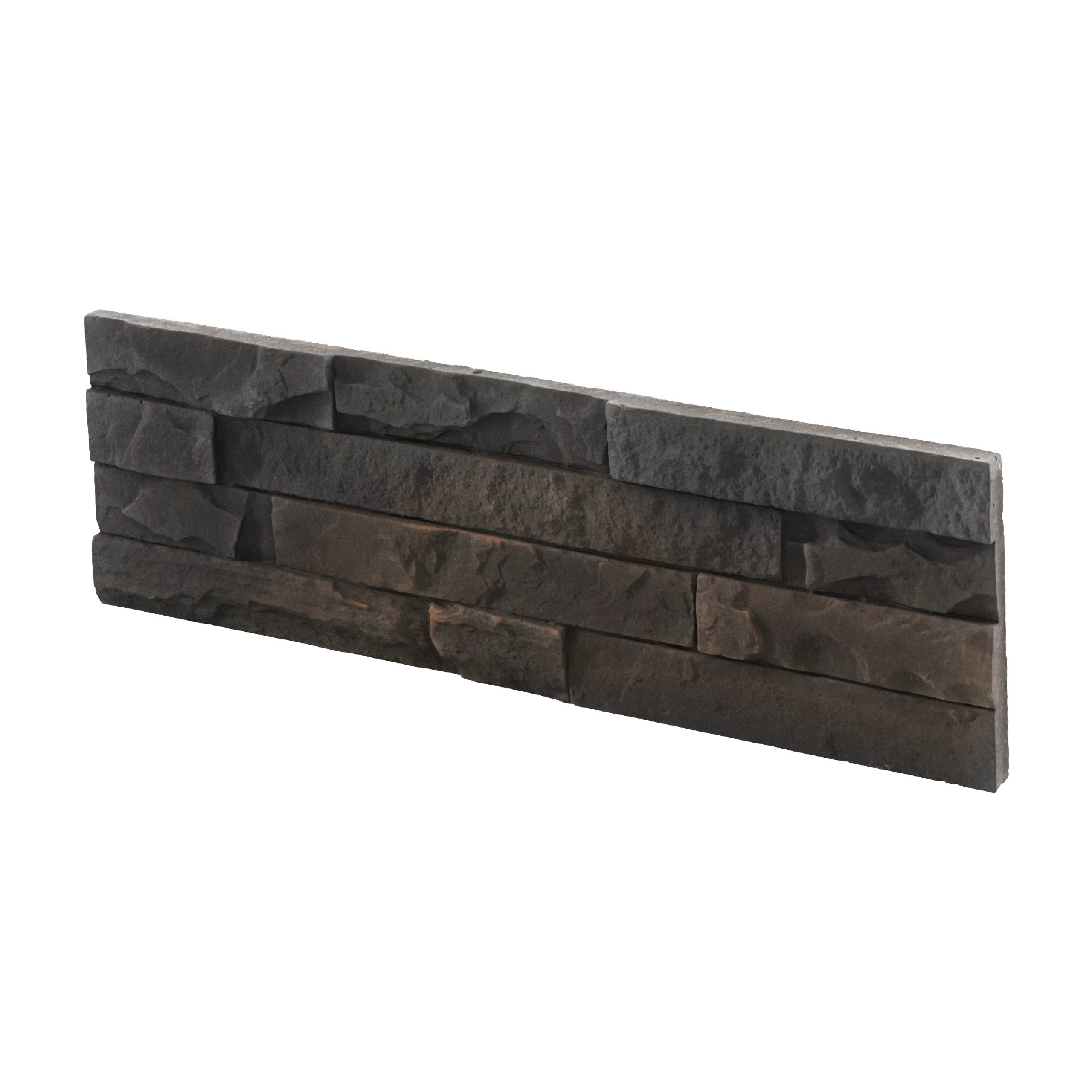 Stegu Wandpaneel Stegu Minnesota 3 Betonfliese Betonoptik Graphit-Rostbraun