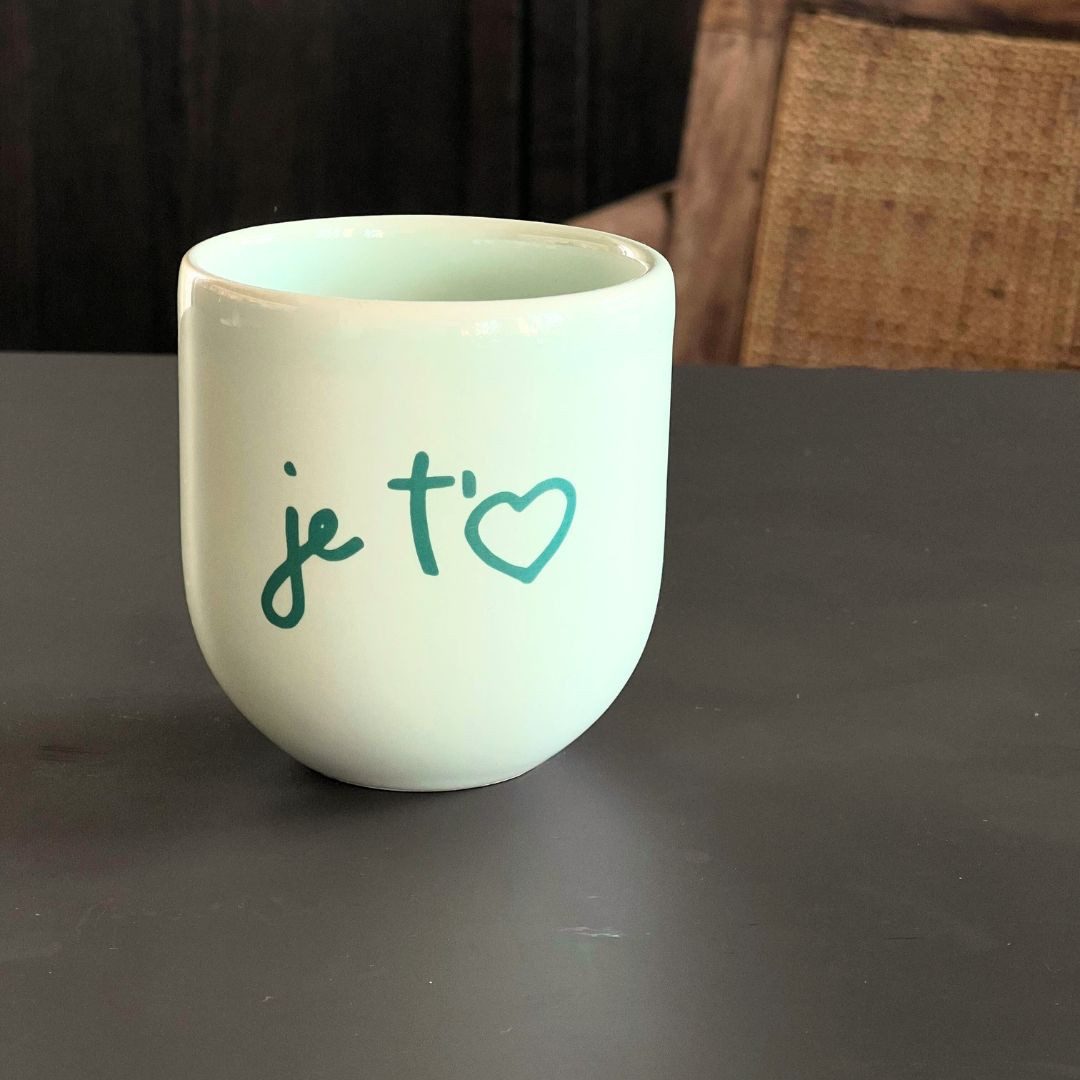 Becher Keramikbecher Glanzbecher Handgefertigtes Unikat