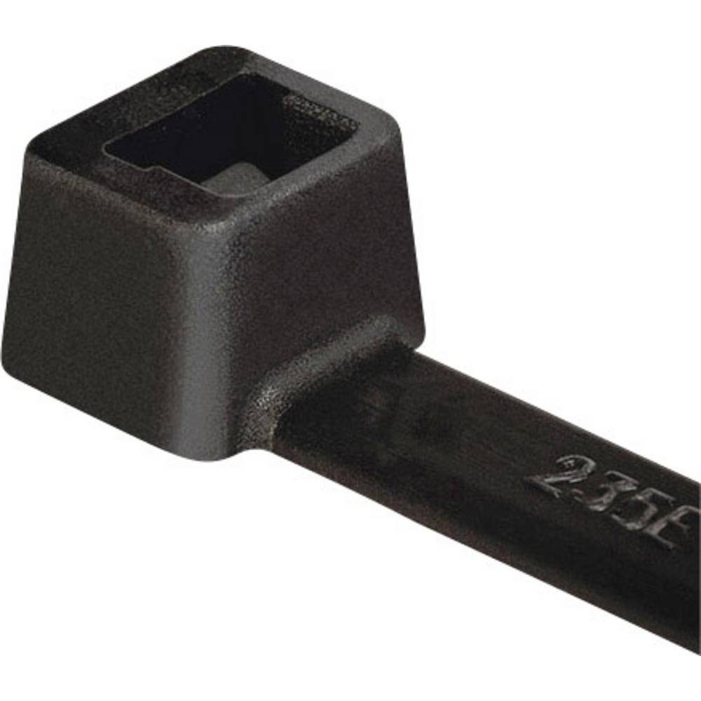Kabelbinder schwarz hitzebeständig innenverzahnt Standard Polyamid