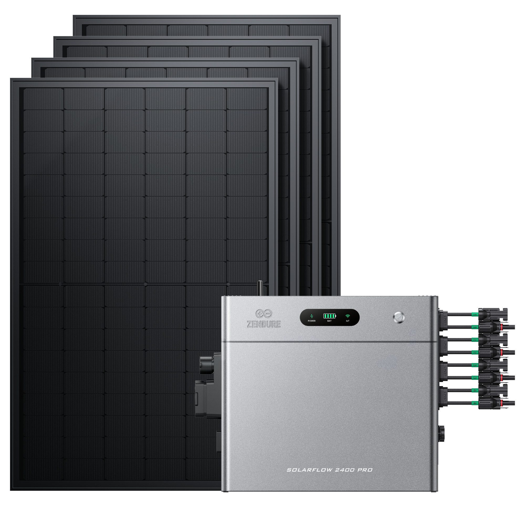 SolarMars Balkonkraftwerk mit Speicher 2000W Zendure SolarFlow 2400 PRO