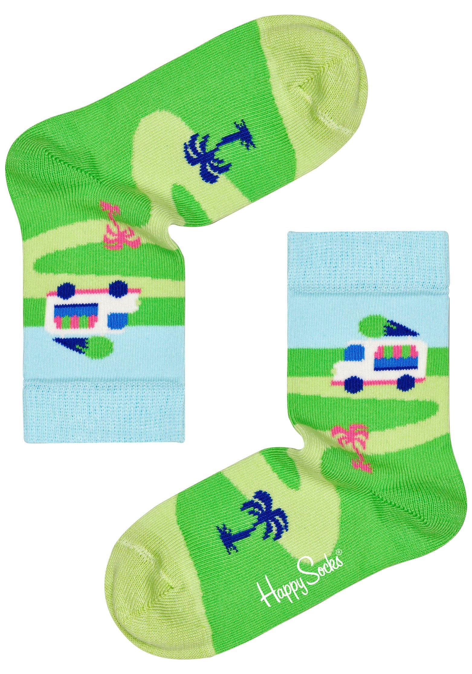 Socken (3-Paar) Set House Gift Cream Ice Happy Socks Pet