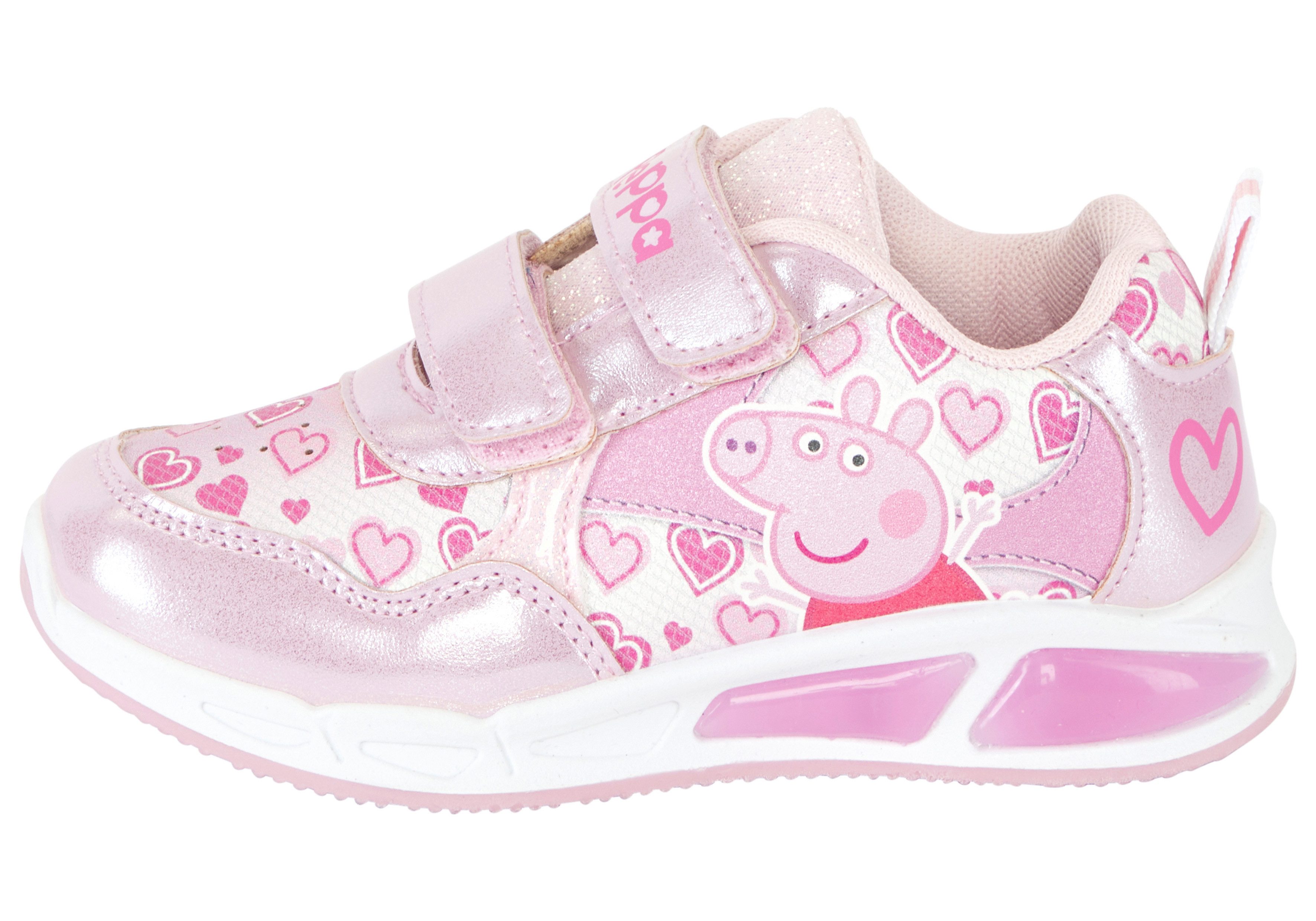 Disney Peppa Pig Sneaker (für Kinder) Peppa Wutz, mit cooler Blinkfunktion – Bild 2 von 5