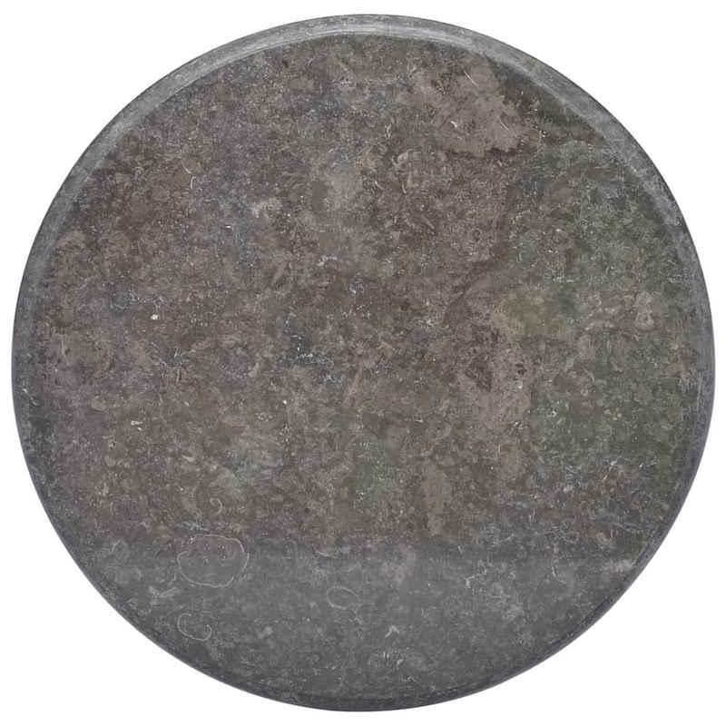 furnicato Tischplatte Schwarz Ø60x2,5 cm Marmor (1 St)