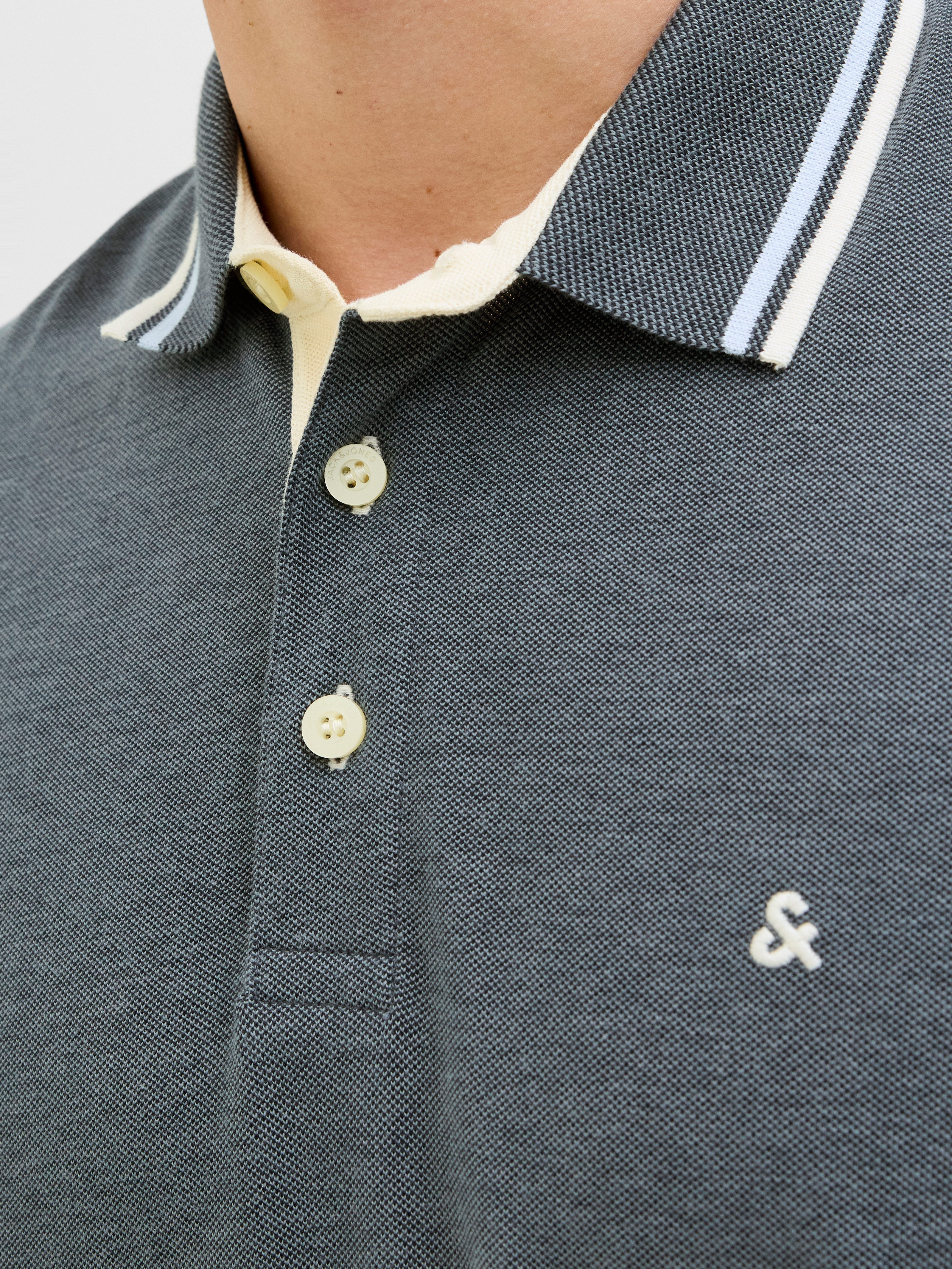 Jack & Jones Poloshirt JJEPAULOS POLO SS NOOS Baumwolle, slim fit