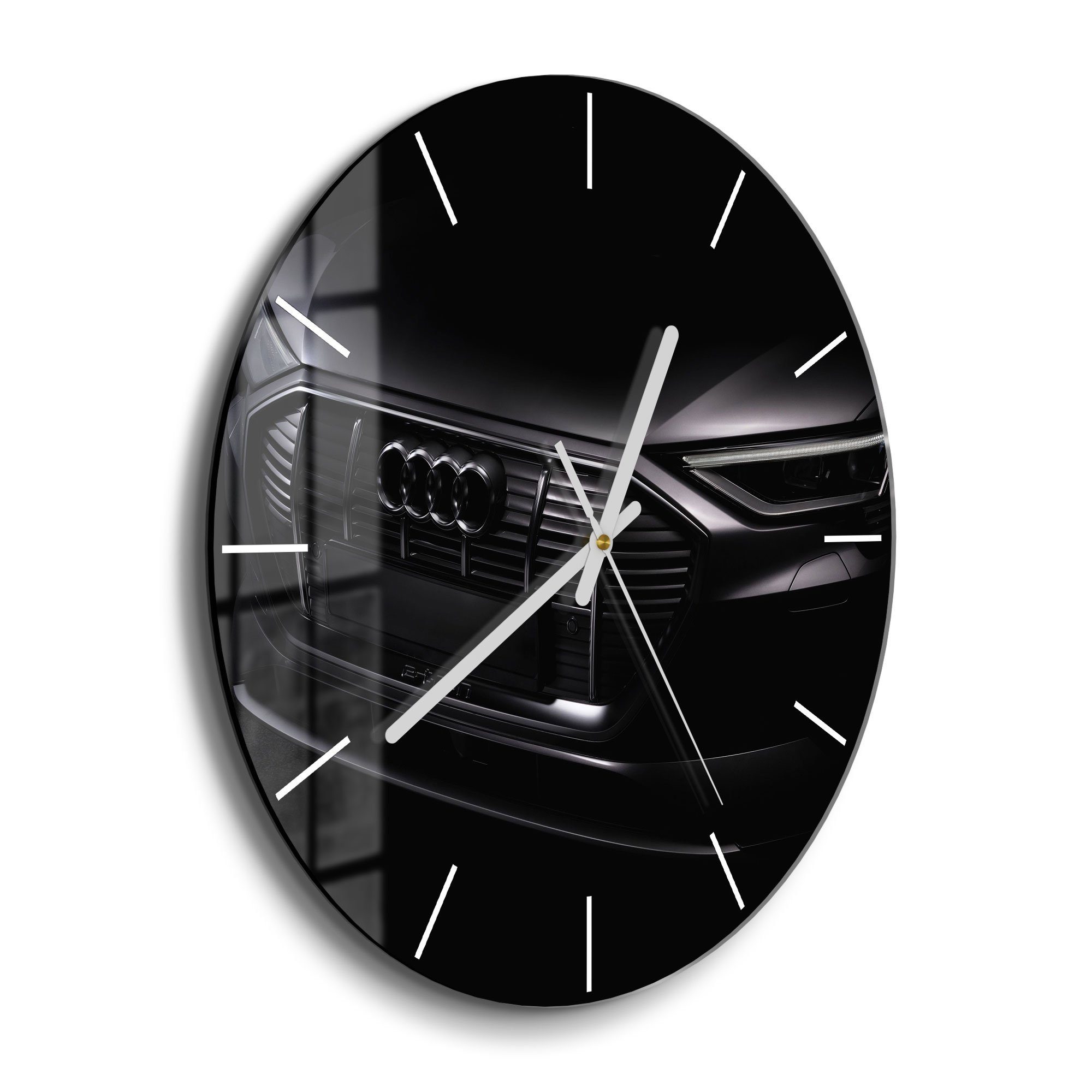 DEQORI Wanduhr 'Audi Frontalaufnahme' (Glas Glasuhr günstig online kaufen