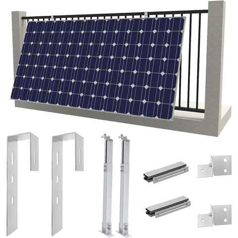 GLIESE Verstellbar Aluminium Balkon Montage Set Solarmodul-Halterung, (Set)