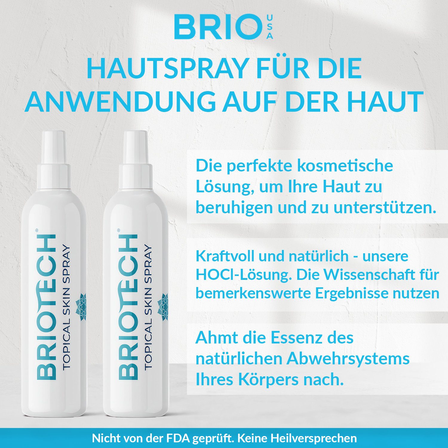 BRIOTECH Gesichts- und Körperspray BRIOTECH Topical Spray - beruhigendes Hautspray, für alle Hauttypen, 100ml