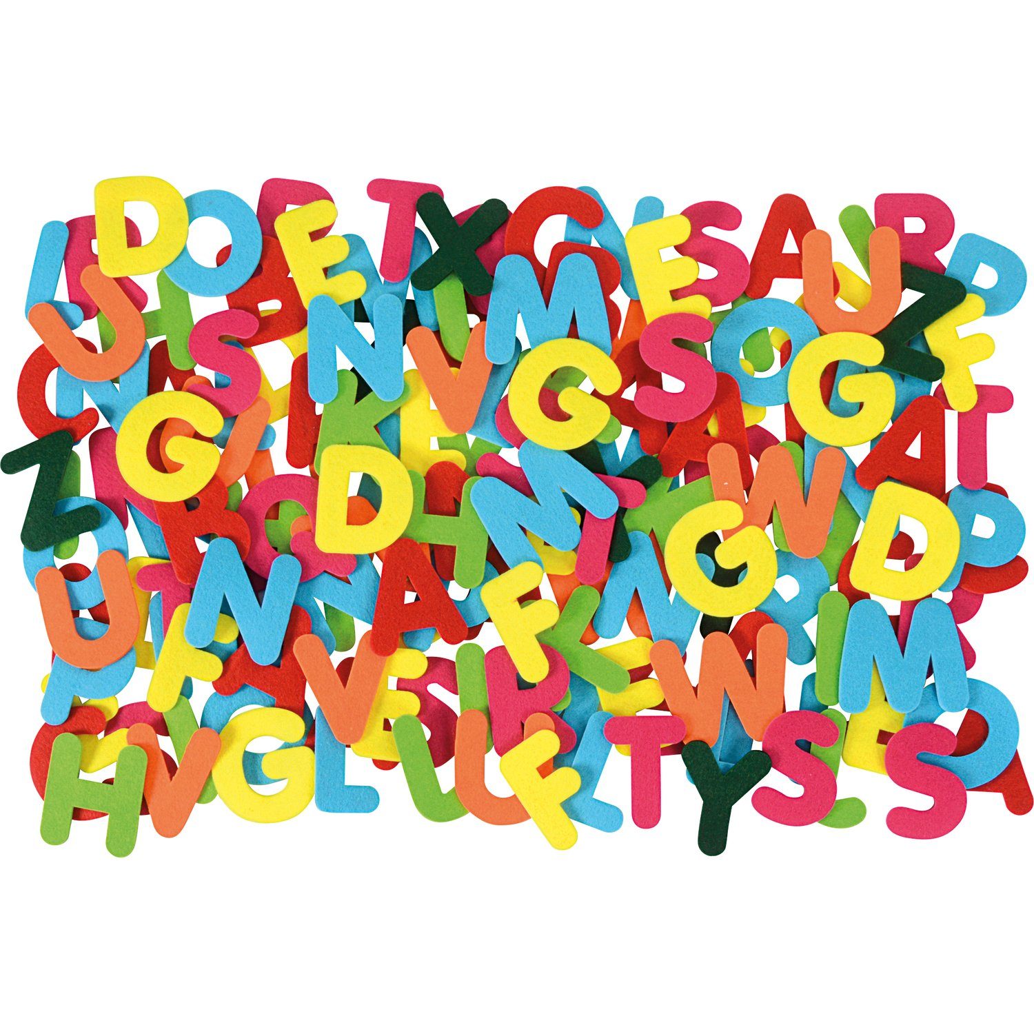 EDUPLAY Lernspielzeug Filzbuchstaben Mega 8 cm, Polyesterfilz | Lernspielzeug
