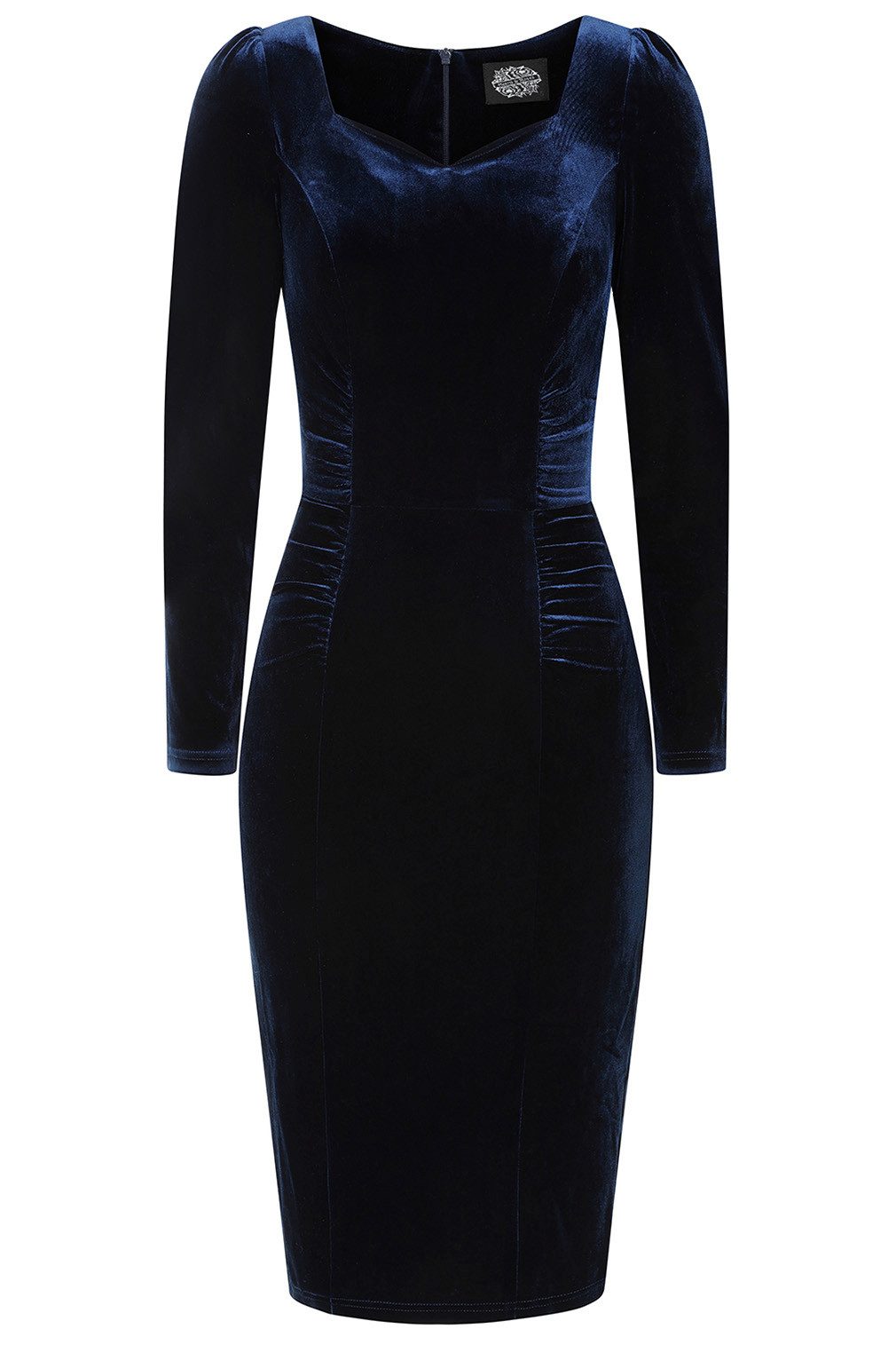 Hearts & Roses London Bleistiftkleid Tia Velvet Wiggle Dress Vintage Samt B günstig online kaufen