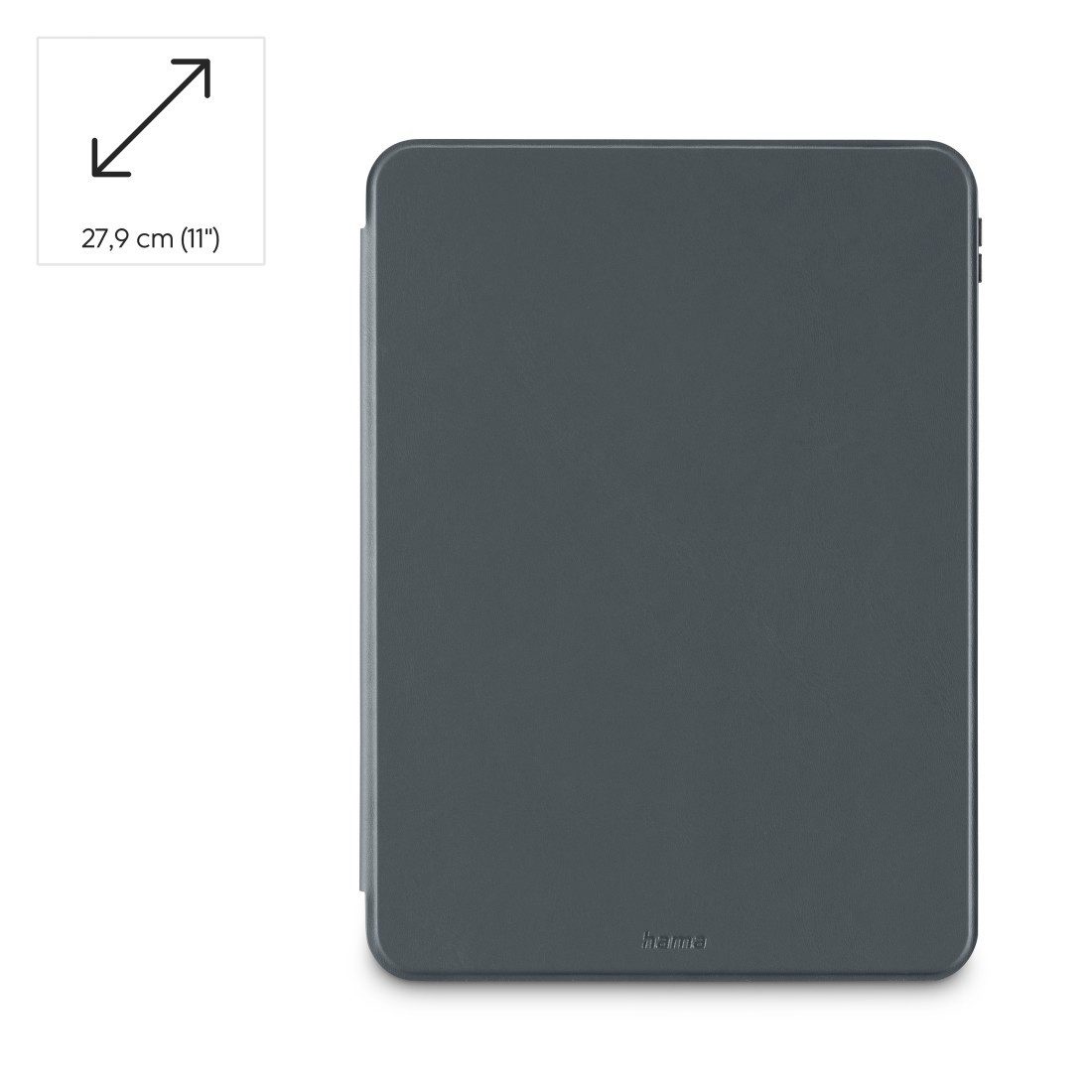 Hama Tablettasche Tabletschutzhülle für Apple iPad Pro 11" (2025/2024), Grau, mit Standfunktion, Deckel abnehmbar