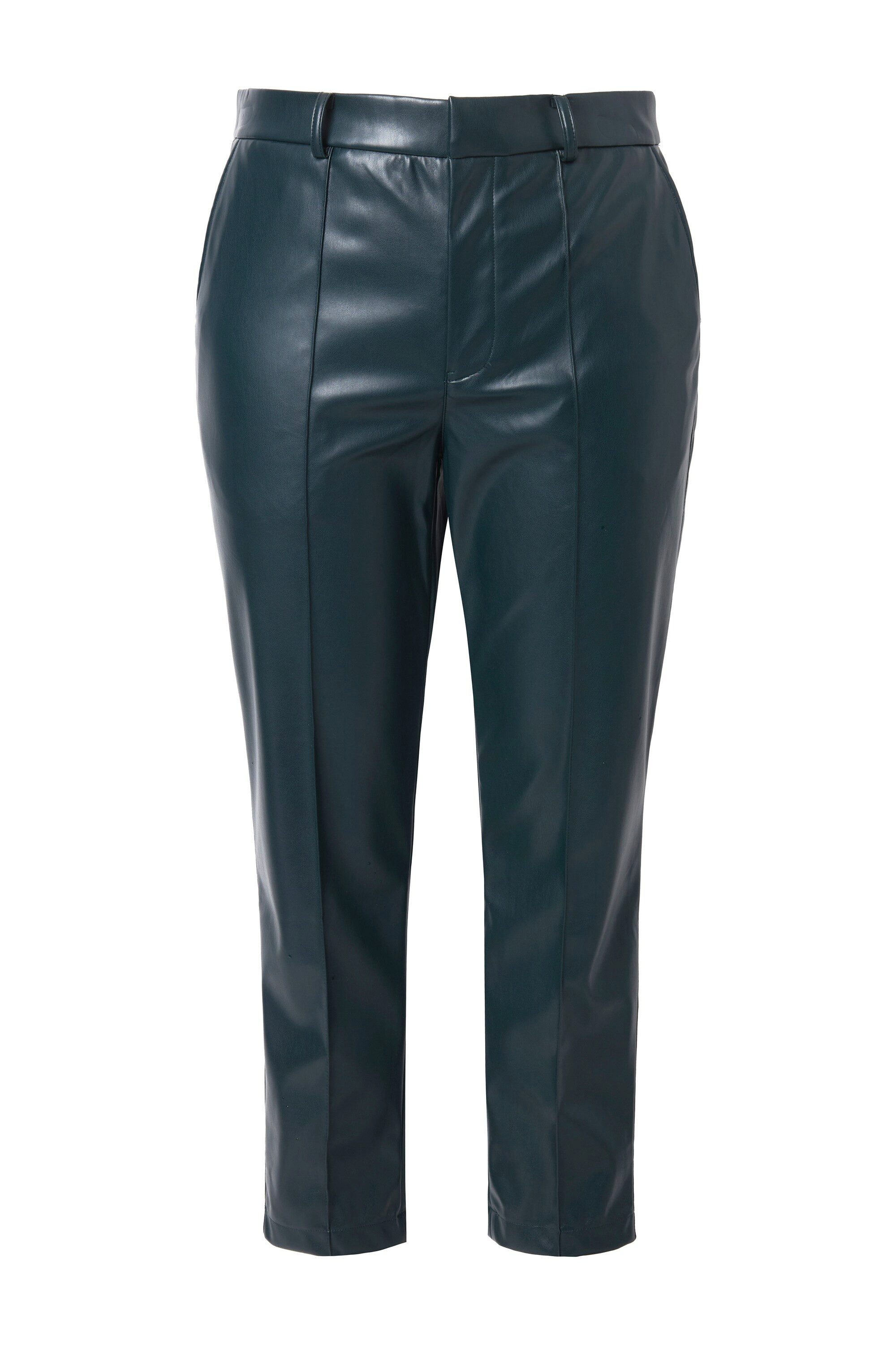 Studio Untold Funktionshose Fakeleder-Hose Mom-Shape teilelastischer Bund günstig online kaufen