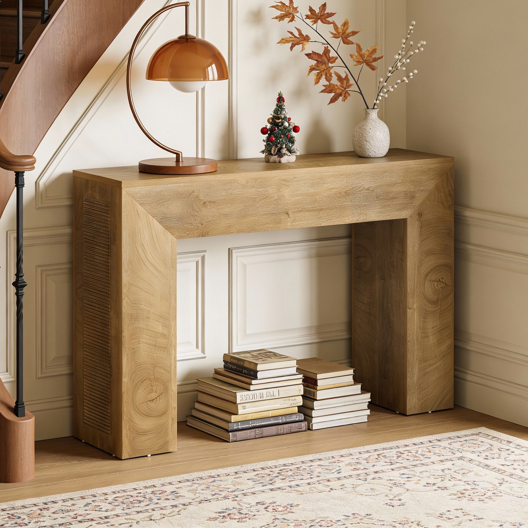 Tribesigns Konsolentisch 110 cm Schmaler Rechteckiger Sofatisch Hinter Sofa günstig online kaufen