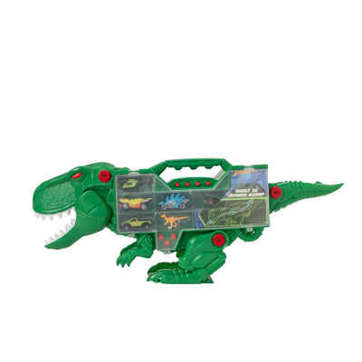 HTI Spielzeug-Auto Teamsterz T-Rex Dino Transporter mit Speed Rampe, inkl. Beast Machines Fahrzeugen und Dinos