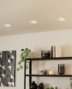 EGLO LED Einbauleuchte Pineda 1, Leuchtmittel inklusive, LED Spot, LED Einbauleuchte, Einbaustrahler LED flach, Ø 14,5 cm