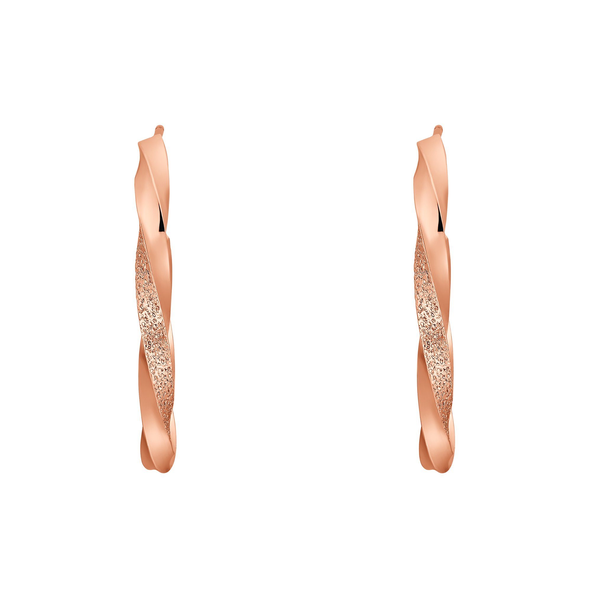 Heideman Paar Ohrstecker Eni poliert (Ohrringe, inkl. Geschenkverpackung), Ohrcreole für Frauen rosegoldfarben