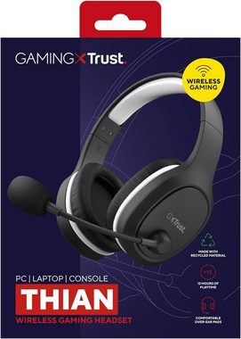 Trust Gaming Gaming-Headset (Gepolsterter Bügel, Kabellos, Kabellose Kopfhörer für PS5, PS4 und PC, 5.8 Ghz, USB Dongle Over Ear)