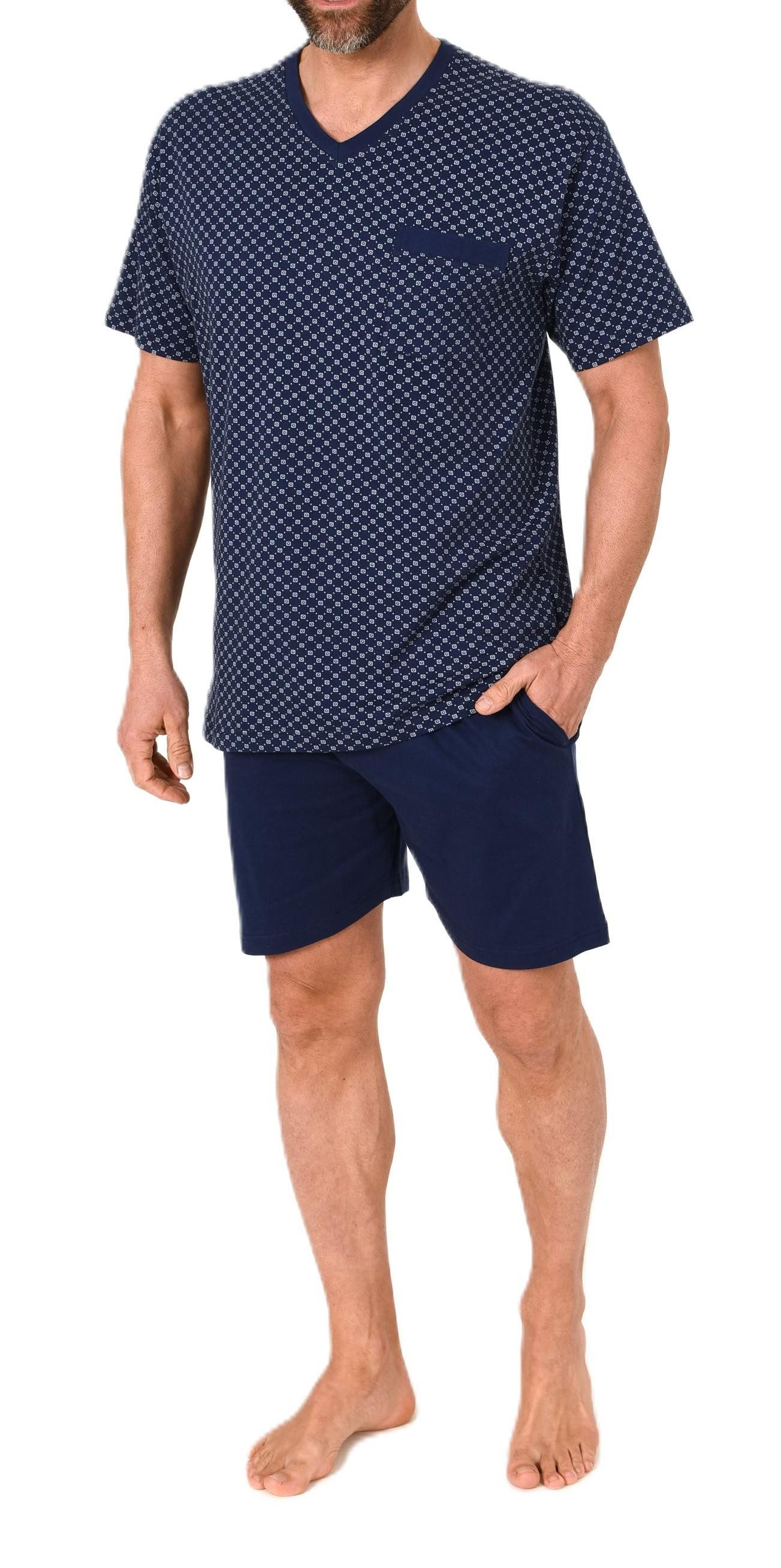Pyjama Normann Herren Schlafanzug kurzarm Shorty - auch in Übergrößen