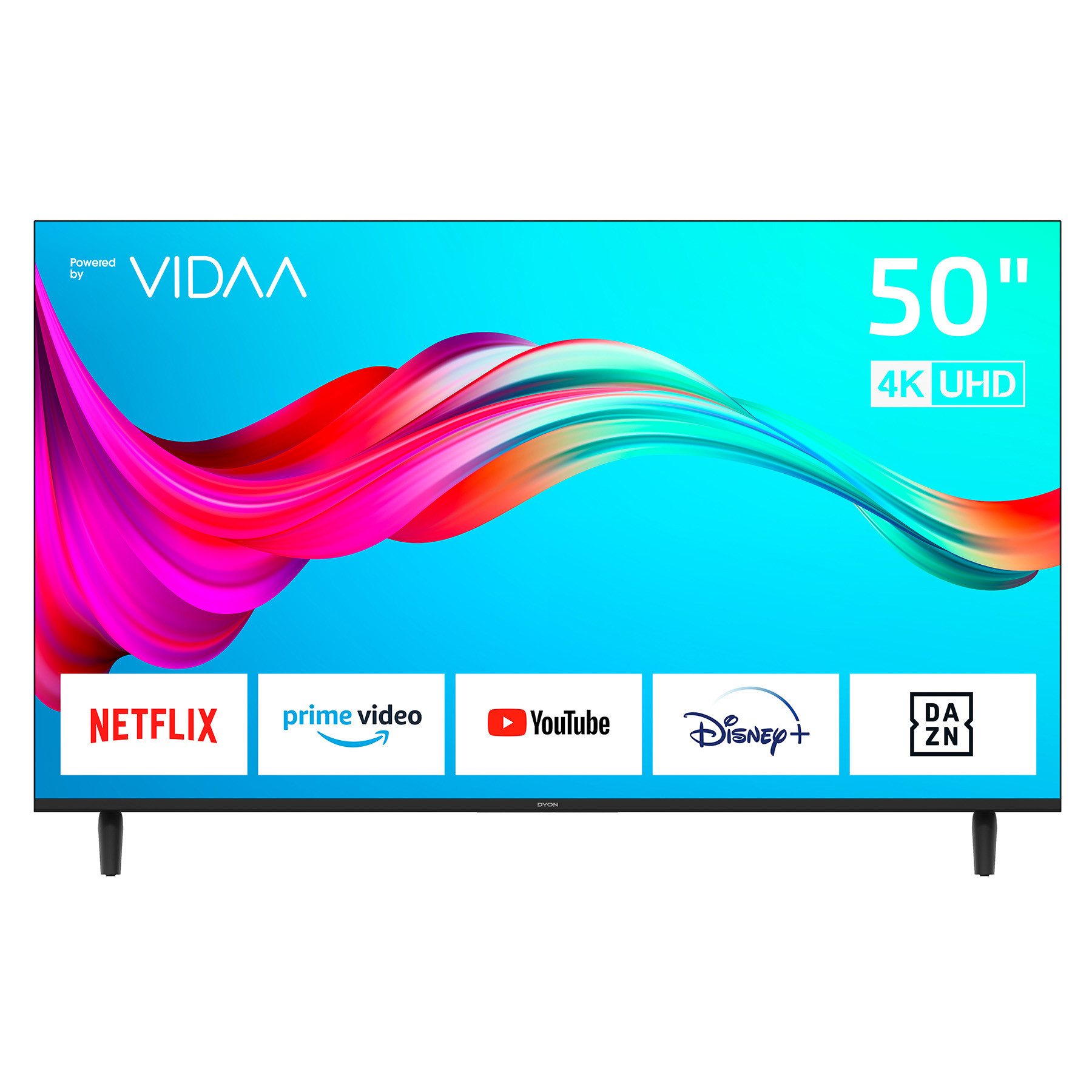 Dyon SMART 50 VX LED-Fernseher (126 cm/50 Zoll, 4K Ultra HD, Smart-TV, 50" 4K UHD Smart-TV, Smart Portal, CI+, Triple Tuner)