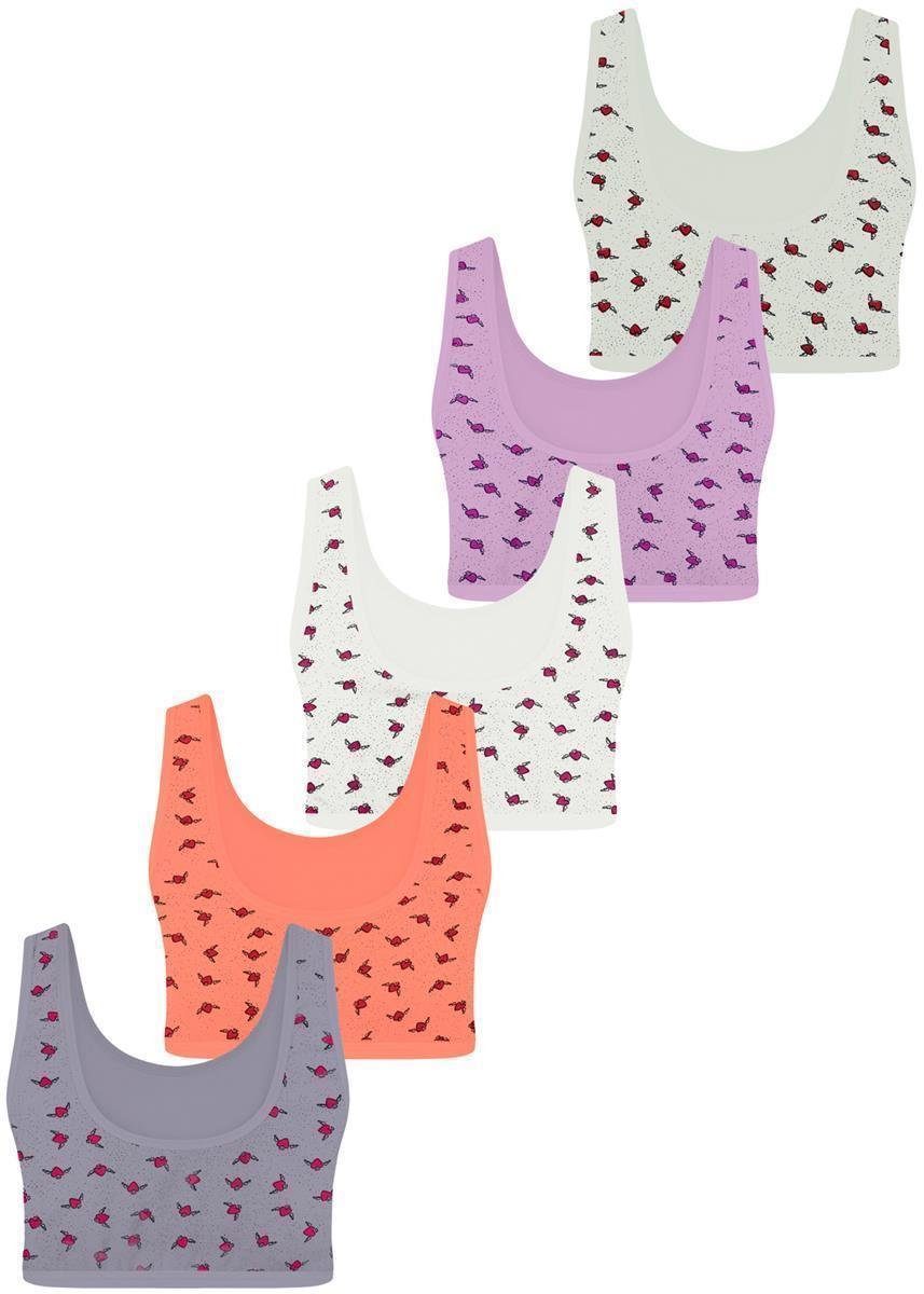 Bustier 5er Set Mädchen Bustier BH - Mix - Bunt