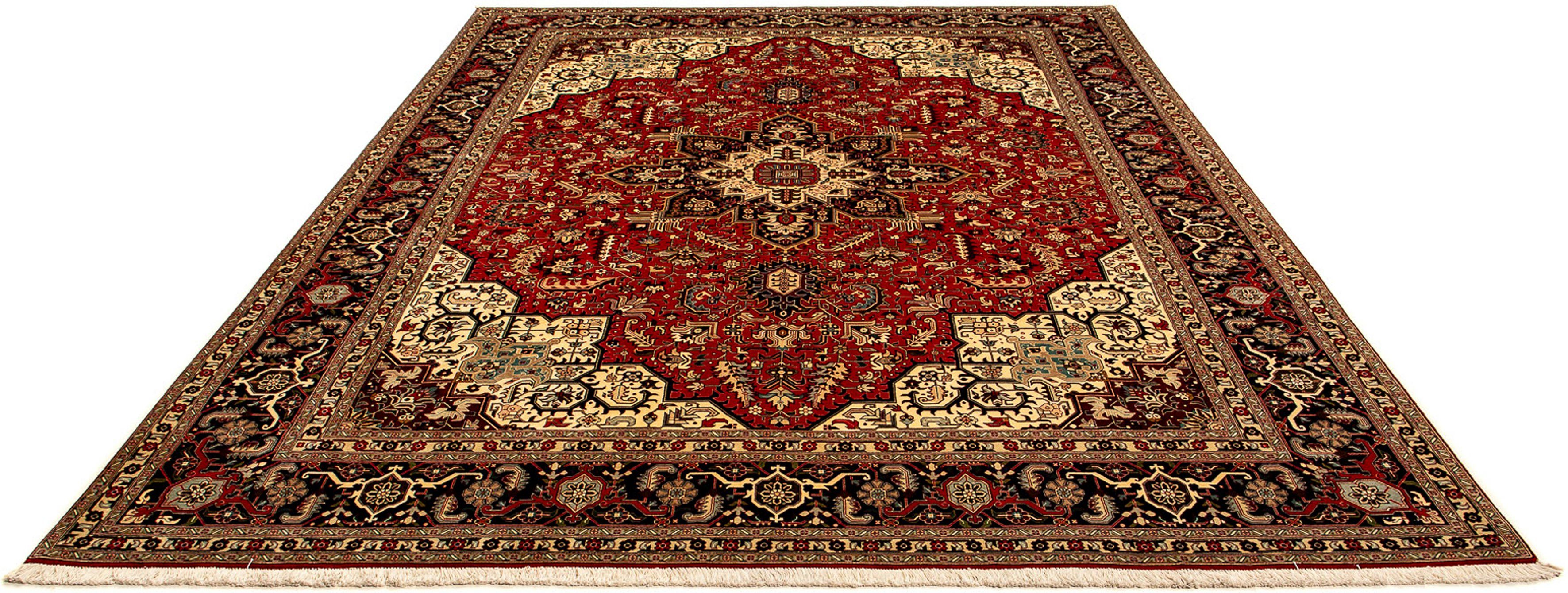 Orientteppich Perser - Täbriz - Royal - 348 x 253 cm - rot, morgenland, rechteckig, Höhe: 7 mm, Wohnzimmer, Handgeknüpft, Einzelstück mit Zertifikat