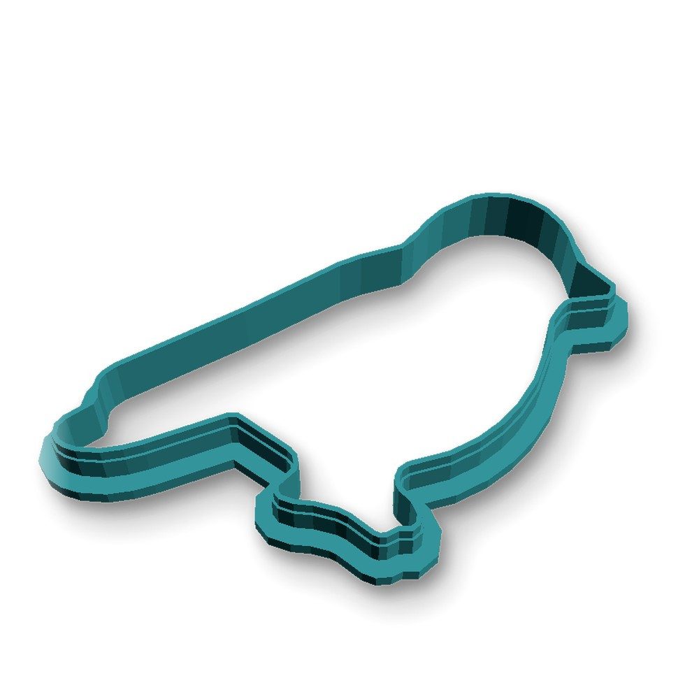 Ausstechform, Kunststoff, (Einzelteil, 1-St), Vogel, PETG, 83 mm