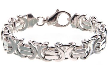 Silberkettenstore Silberarmband Königskette Armband, flach 14mm - 925 Silber, Довжина wählbar