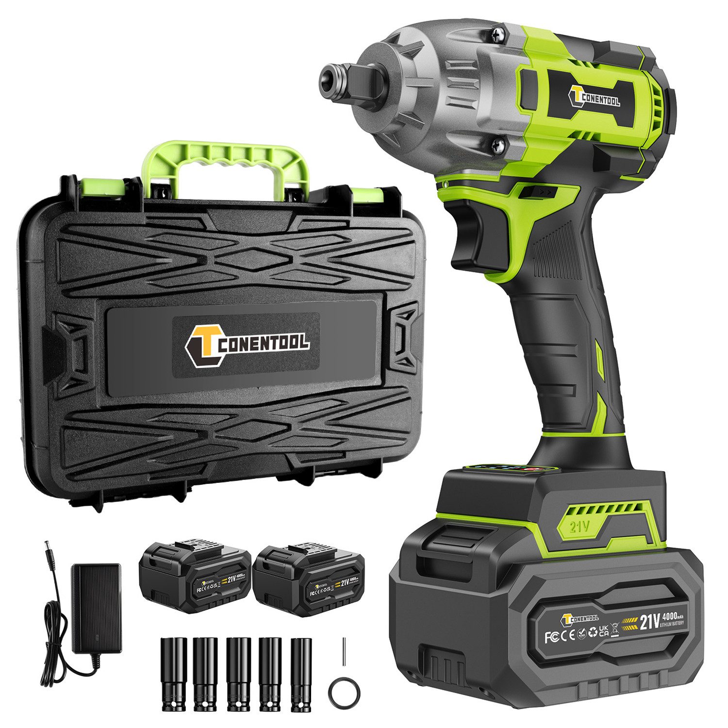 CONENTOOL Akku-Schlagschrauber 520Nm Akku Schlagschrauber 21V 4000mAh, 3300 günstig online kaufen