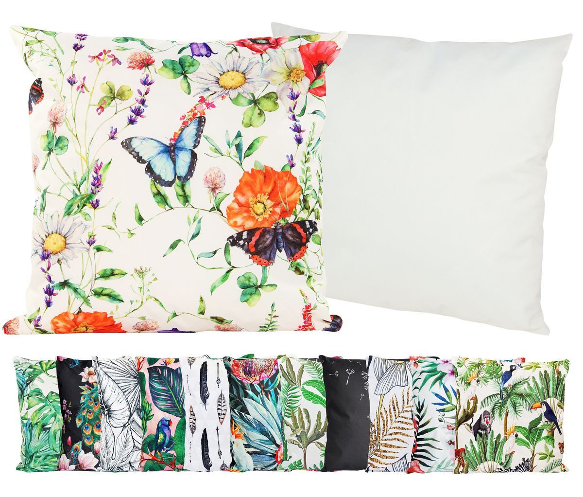 JACK Dekokissen JACK Outdoor Motiv Kissen 45x45cm Lounge Dekokissen inkl. Füllung, mit Lotus-Effekt, Robust, Strapazierfähig, für Innen & Außen geeignet