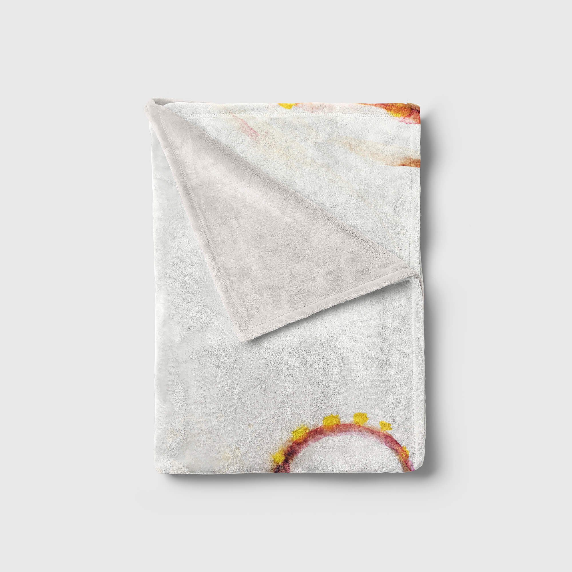 Handtuch (1-St), Fraue, Art mit Handtuch Saunatuch Sinus Kuscheldecke Fotomotiv Wasserfarben Strandhandtuch Handtücher Baumwolle-Polyester-Mix