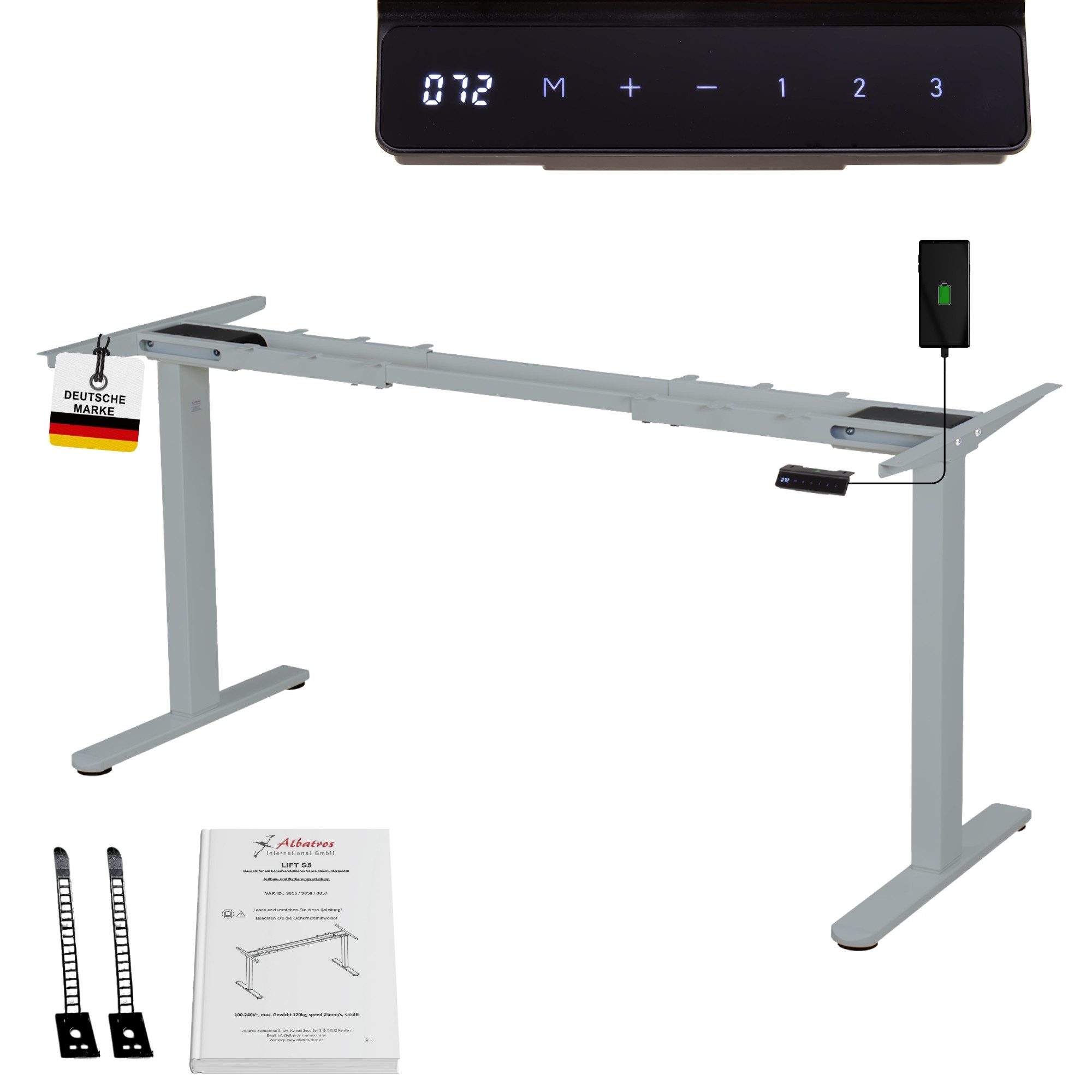 Albatros International Schreibtisch Albatros elektrisch höhenverstellbares günstig online kaufen