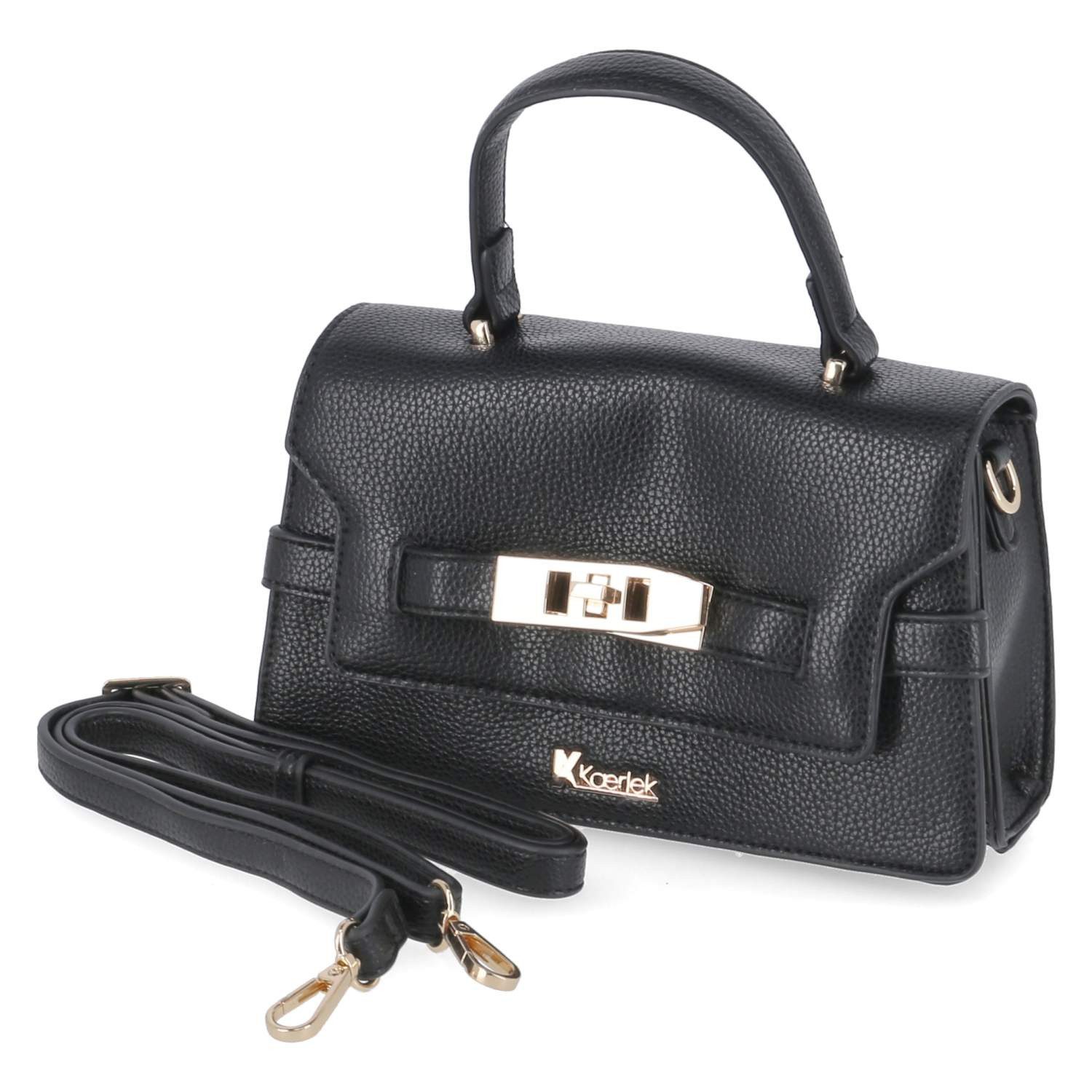 Kaerlek Handtasche Kaerlek 1006141-200 Damen Henkeltaschen Synthetik schwarz