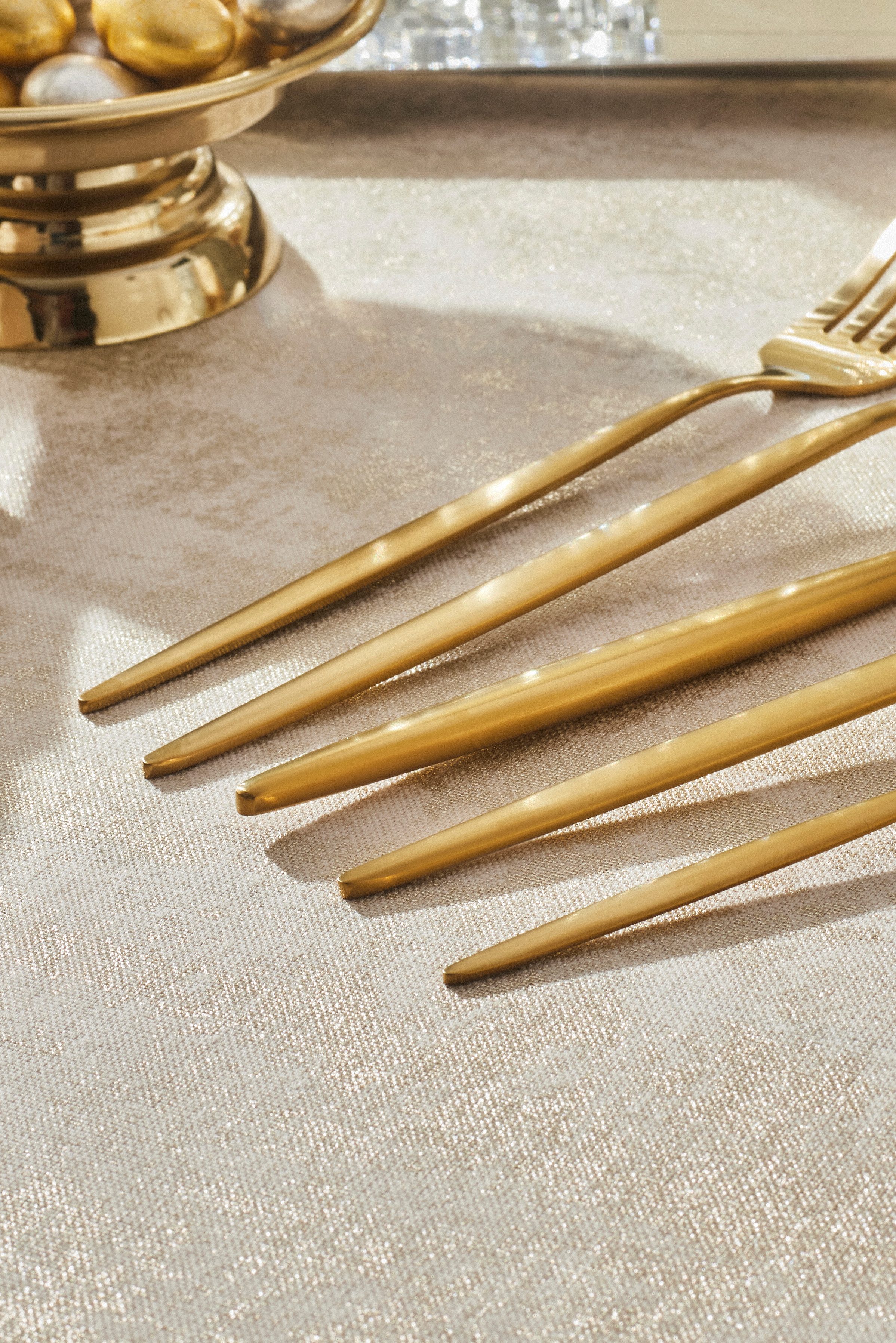 Karaca Besteck-Set Karaca Lızbon Matte Gold 6-Personen 30-teiliges Besteckset, 6 Personen