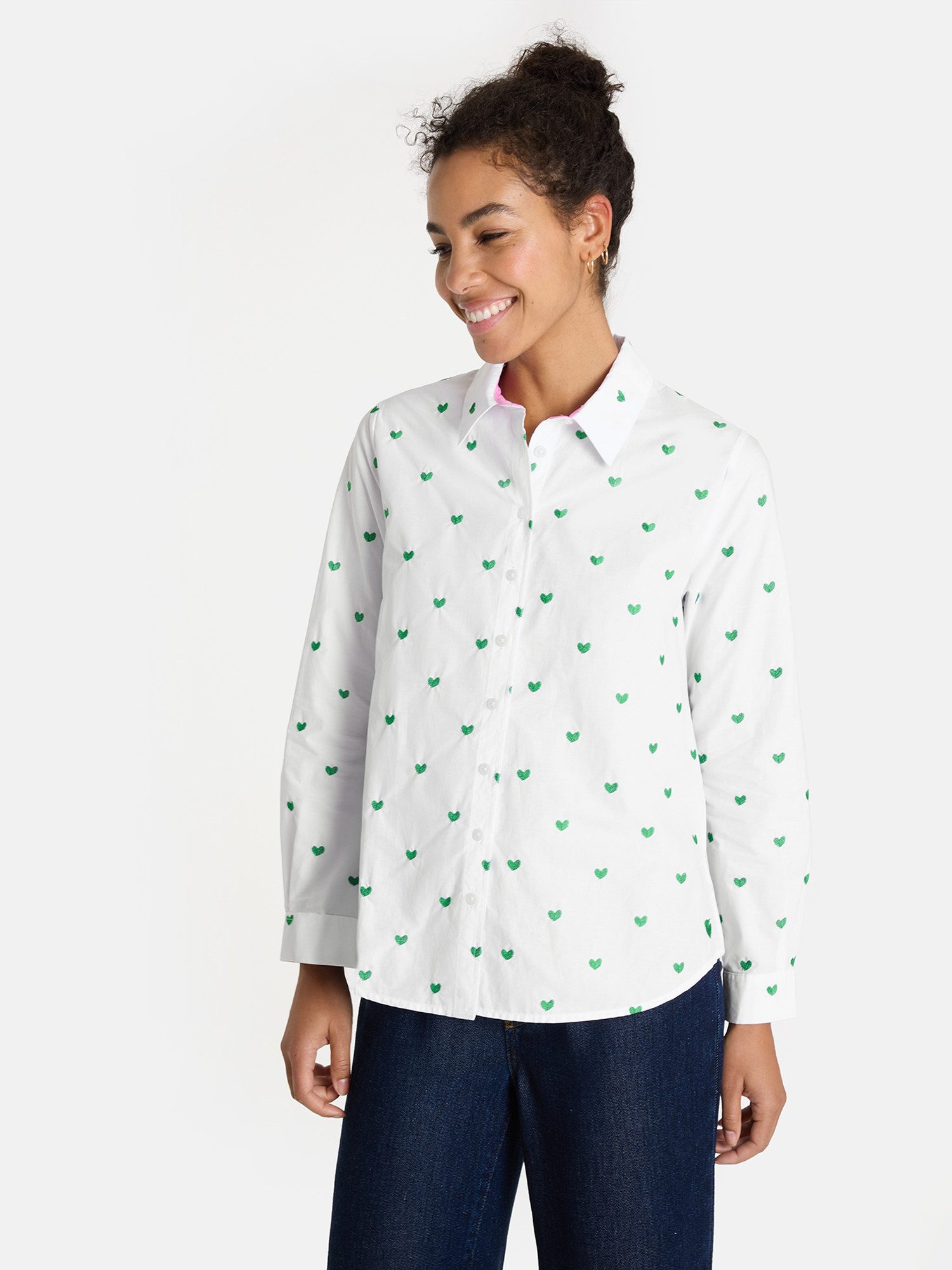 Lieblingsstück Hemdbluse RadunaL mit verspielter Stickerei