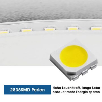 LETGOSPT Deckenleuchte Flach Rund Deckenlampe 18W Ultra Dünn Modern Lampe