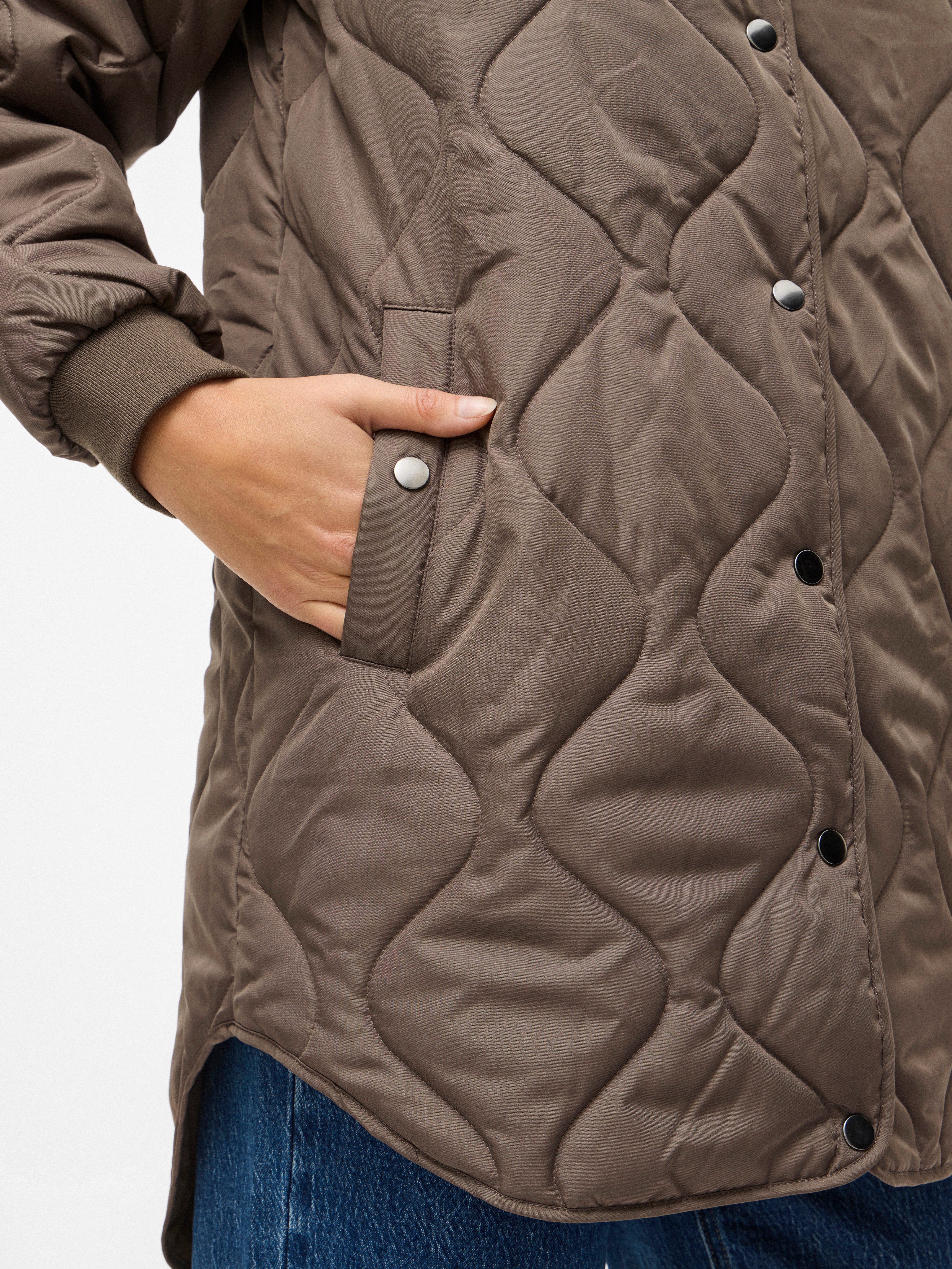 Vila Steppmantel VITATE L/S QUILT JACKET - NOOS Kunstfaser