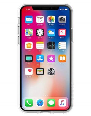 Incipio Handyhülle Incipio Design Cover Hard-Case Schutz-Hülle Tasche für Apple iPhone X Xs 10 14,73 cm (5,8 Zoll), Farbe Klar mit "Not Today" Motiv