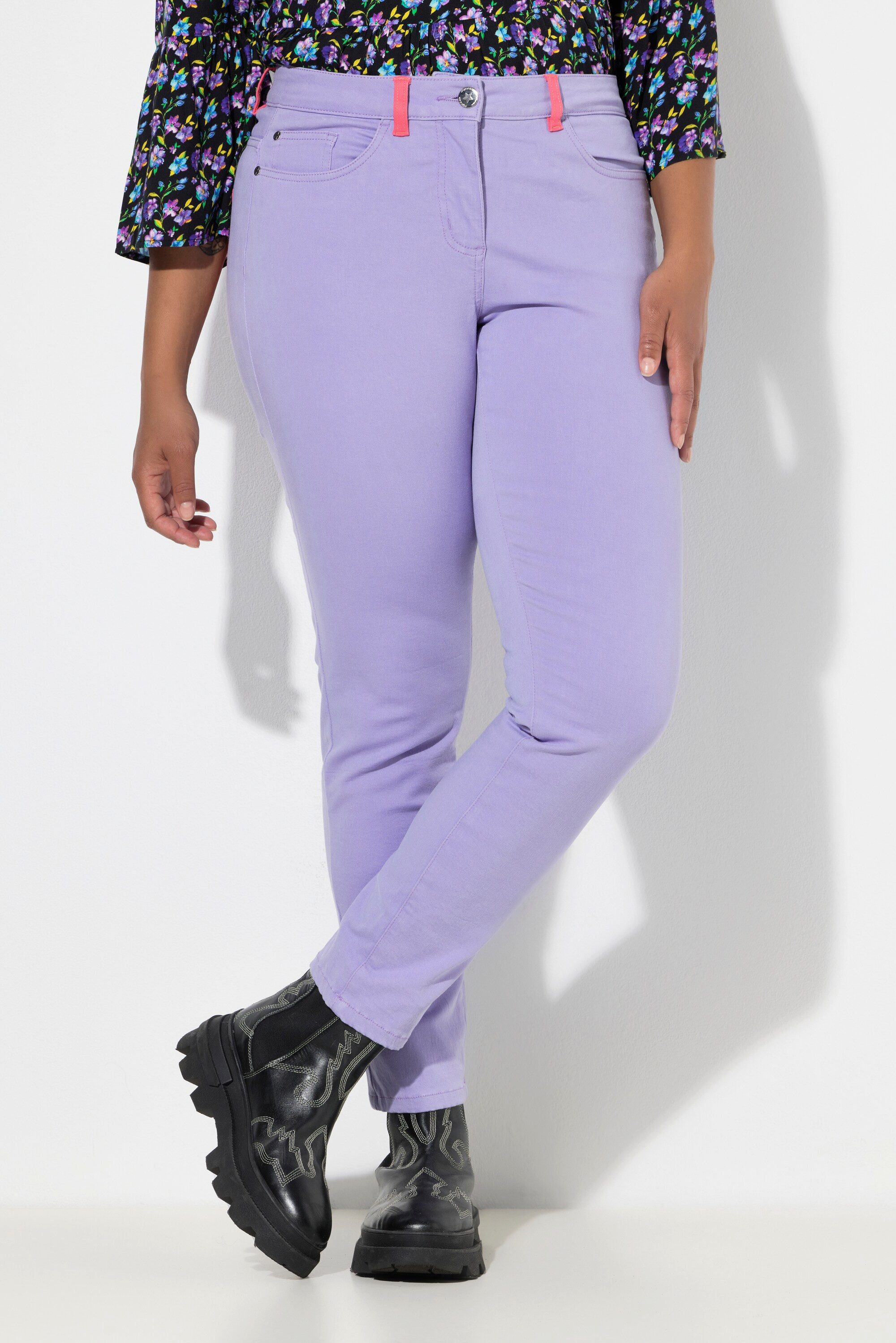 Angel of Style Röhrenjeans Jeans Emma Slim Fit farbige Gesäßtaschen 5-Pocket