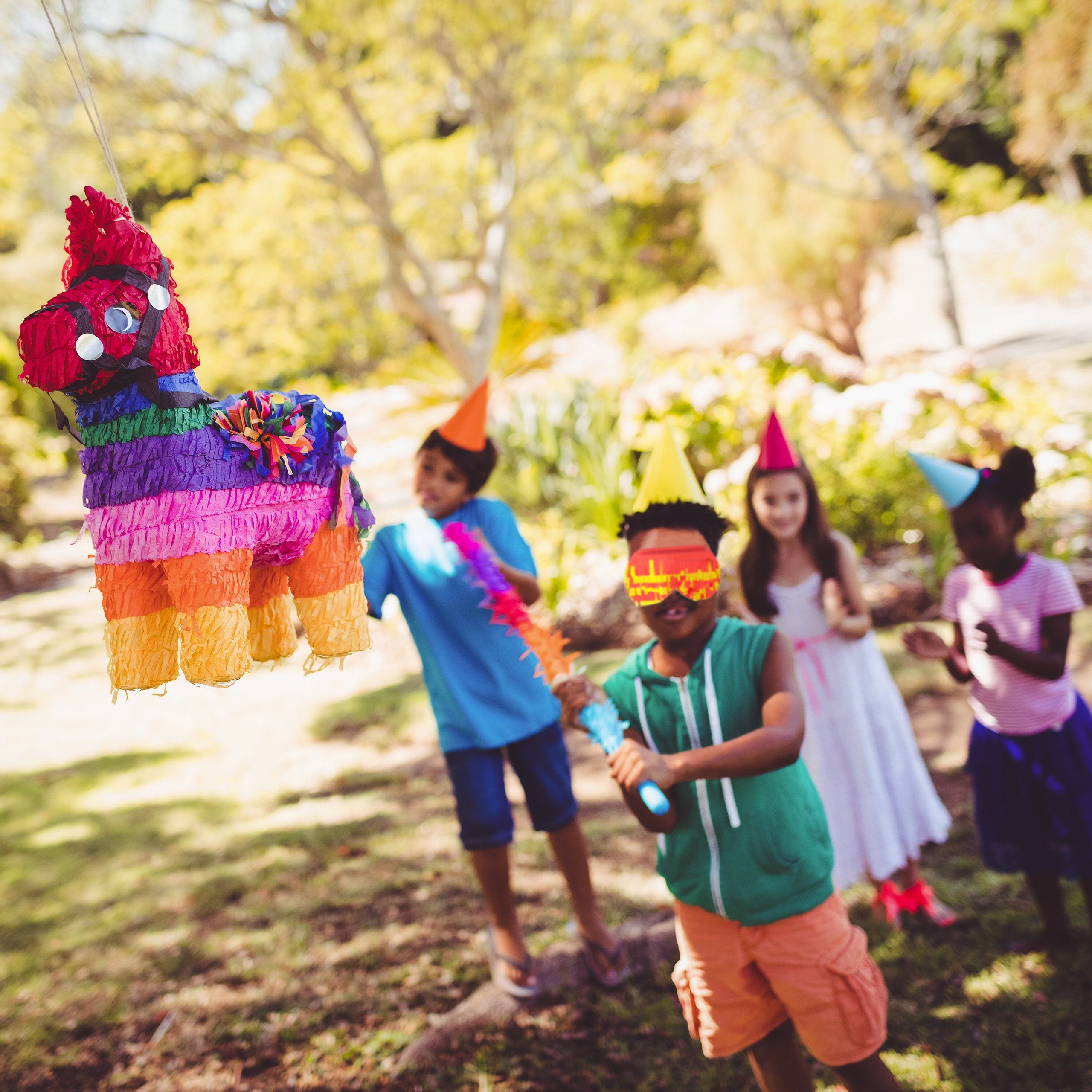 relaxdays Pinata 10 x Pinata Zubehör Set