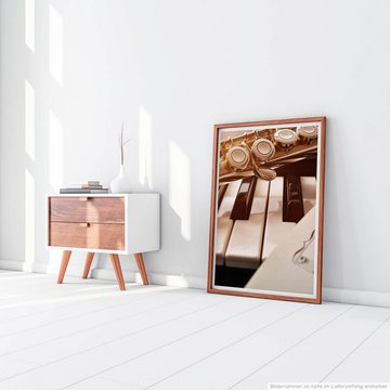 Sinus Art Poster Künstlerische Fotografie  Klavier Klarinette und Noten 60x90cm Poster