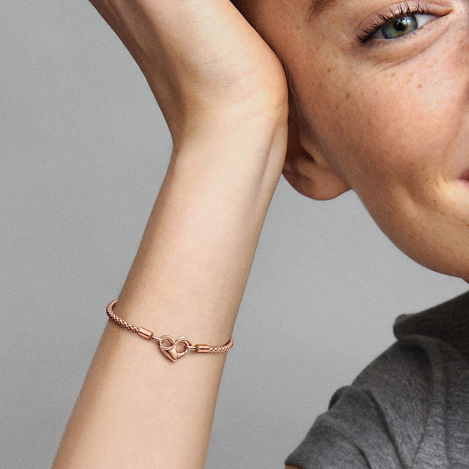Pandora Charm-Armband Damenfür Charms Roségoldfarben