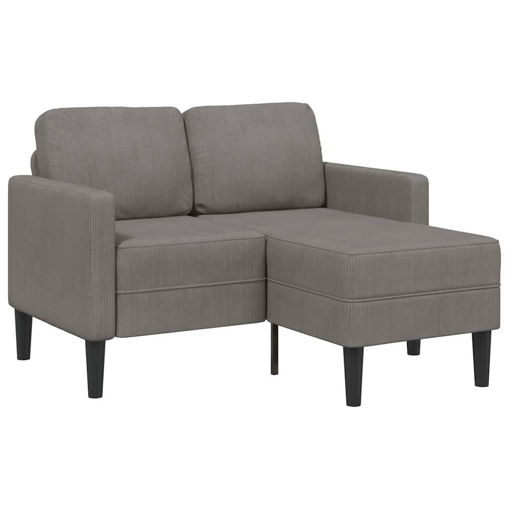 vidaXL Sofa 2-Sitzer-Sofa mit Chaiselongue L-Form günstig online kaufen
