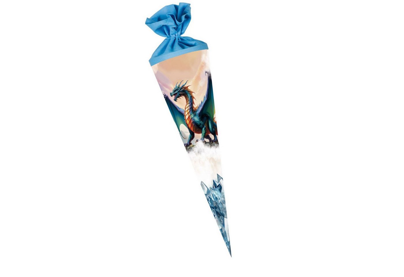 Nestler Schultüte Nestler Schultüte Kristall Drache 70 cm rund Filz