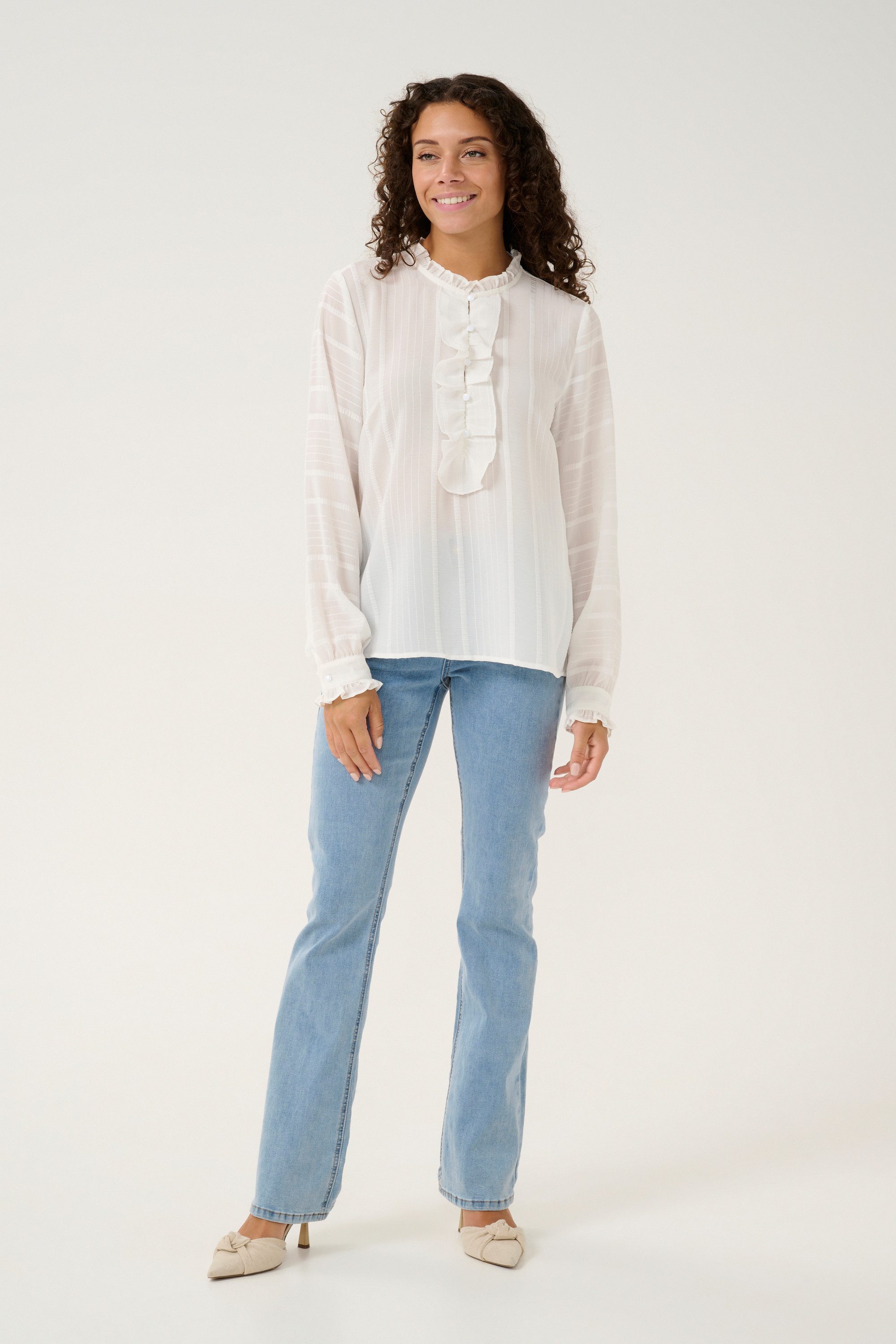 Langarmbluse Langarm-Bluse CRLamira